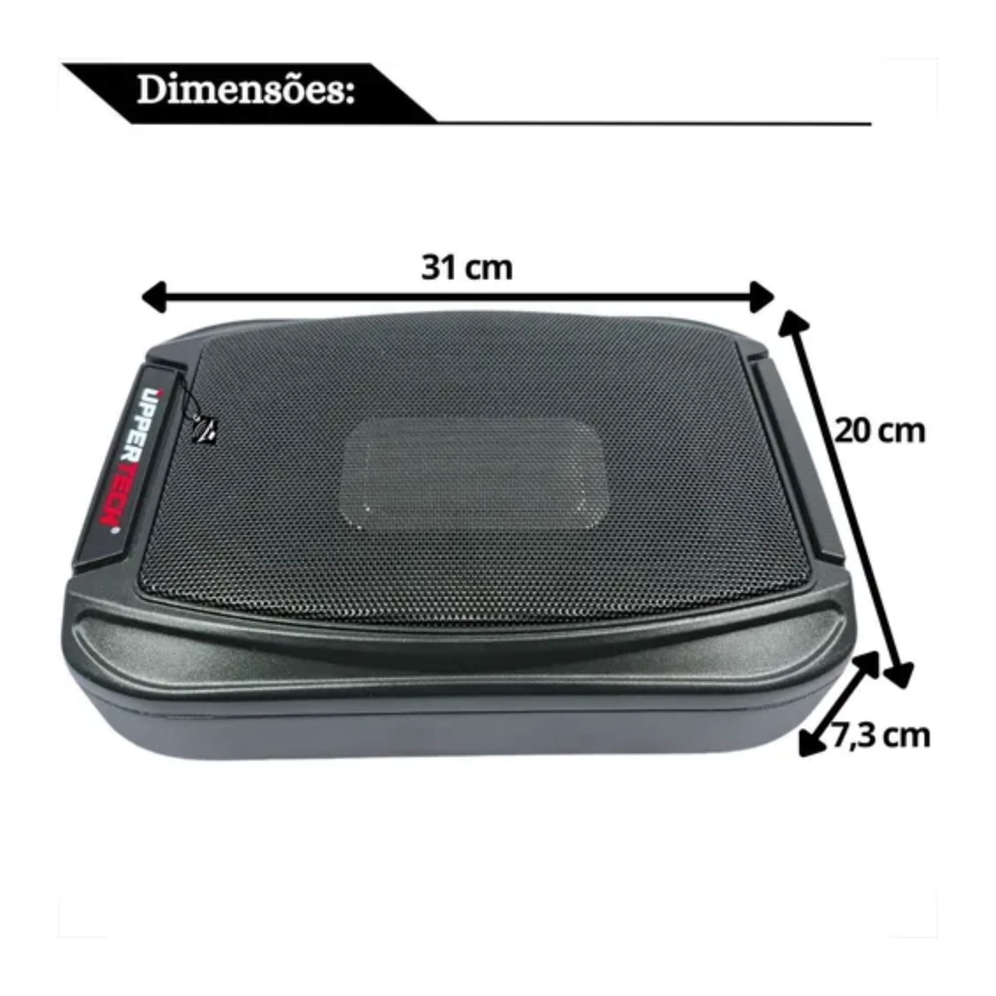 Caixa Amplificada Subwoofer Slim 140W RMS Uppertech - 5661
