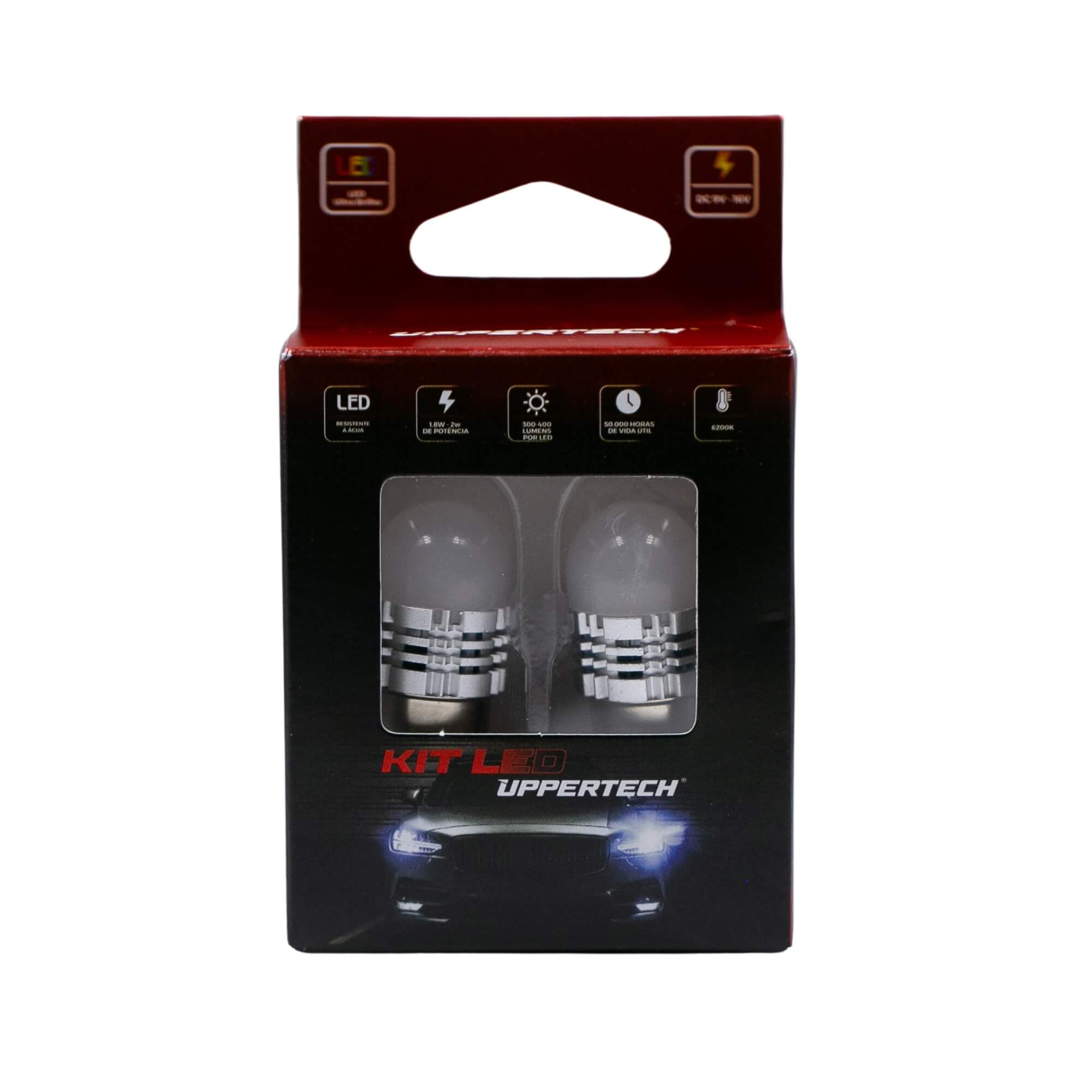Lâmpada Led 1 Polo 1156 BA15S 2W 6SMD 2835 9-16V Uppertech - 5899