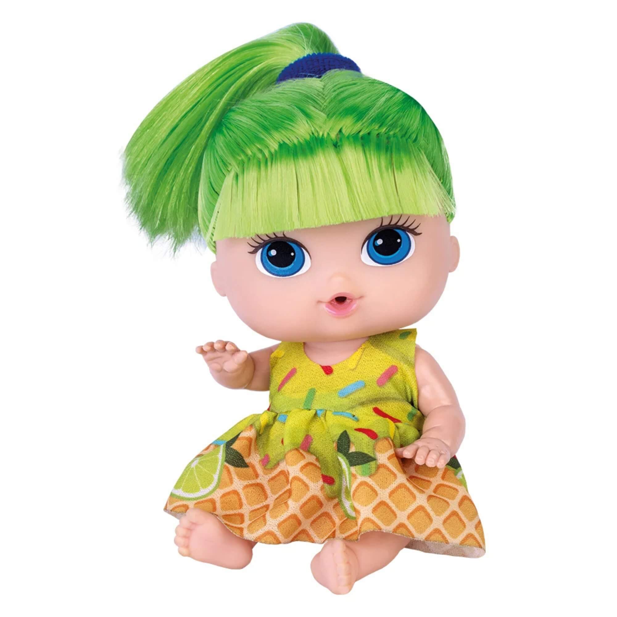 Boneca Babys Collection Mini Sorvetinho Limão Super Toys - 605