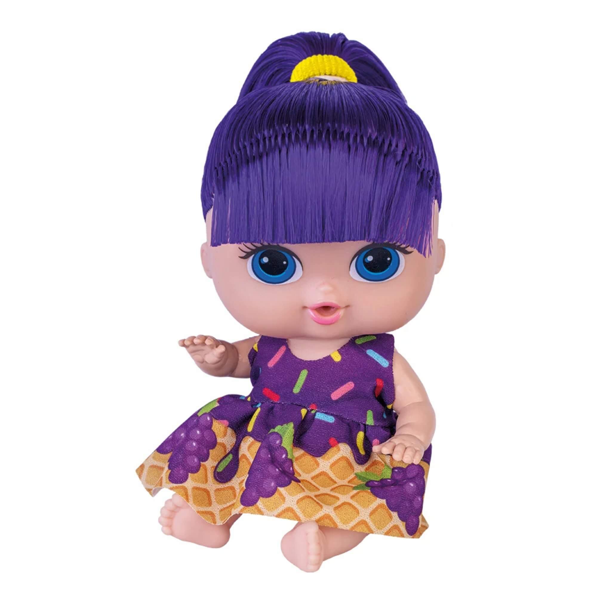 Boneca Babys Collection Mini Sorvetinho Uva Super Toys - 606