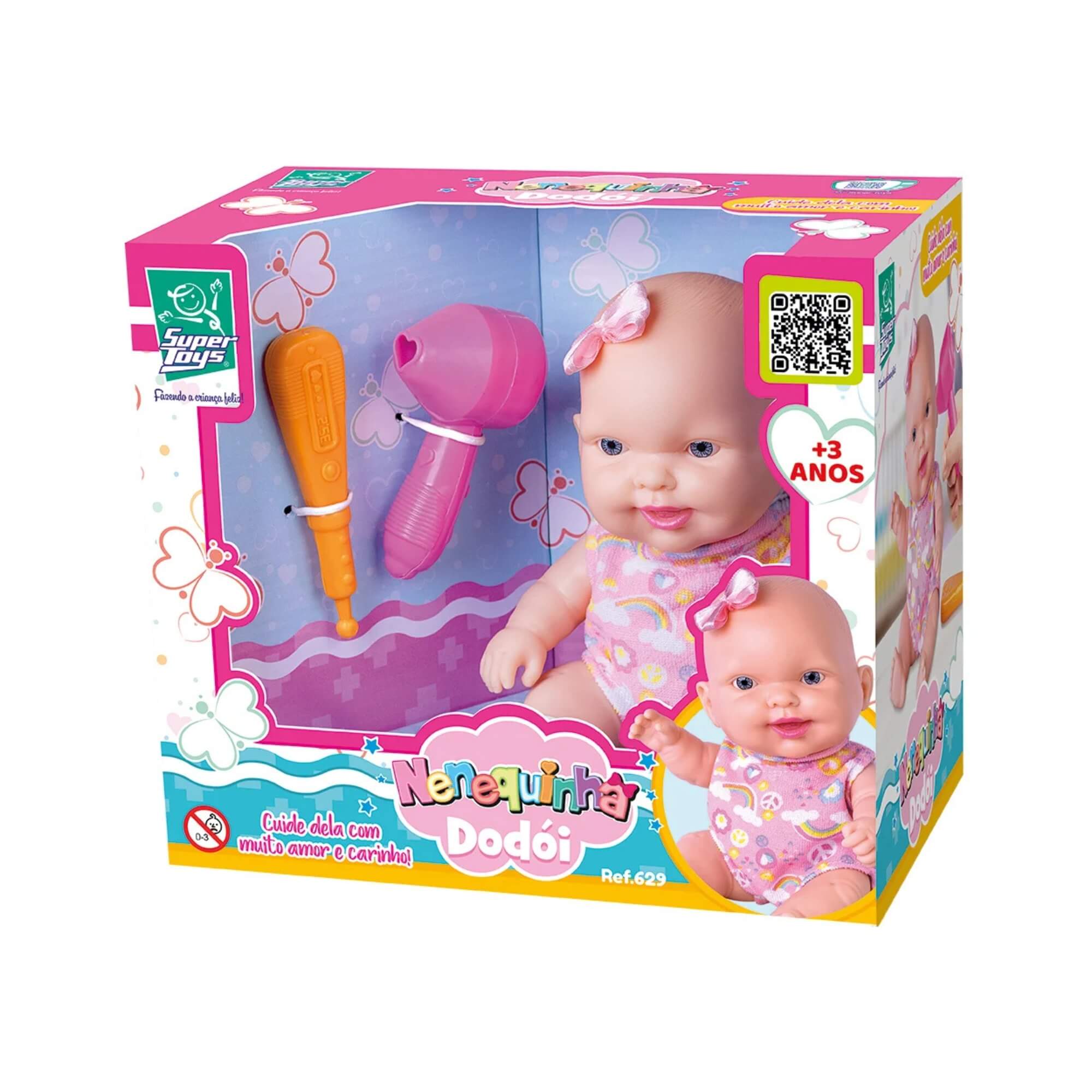 Boneca Nenequinha Dodói com Acessórios Super Toys - 629