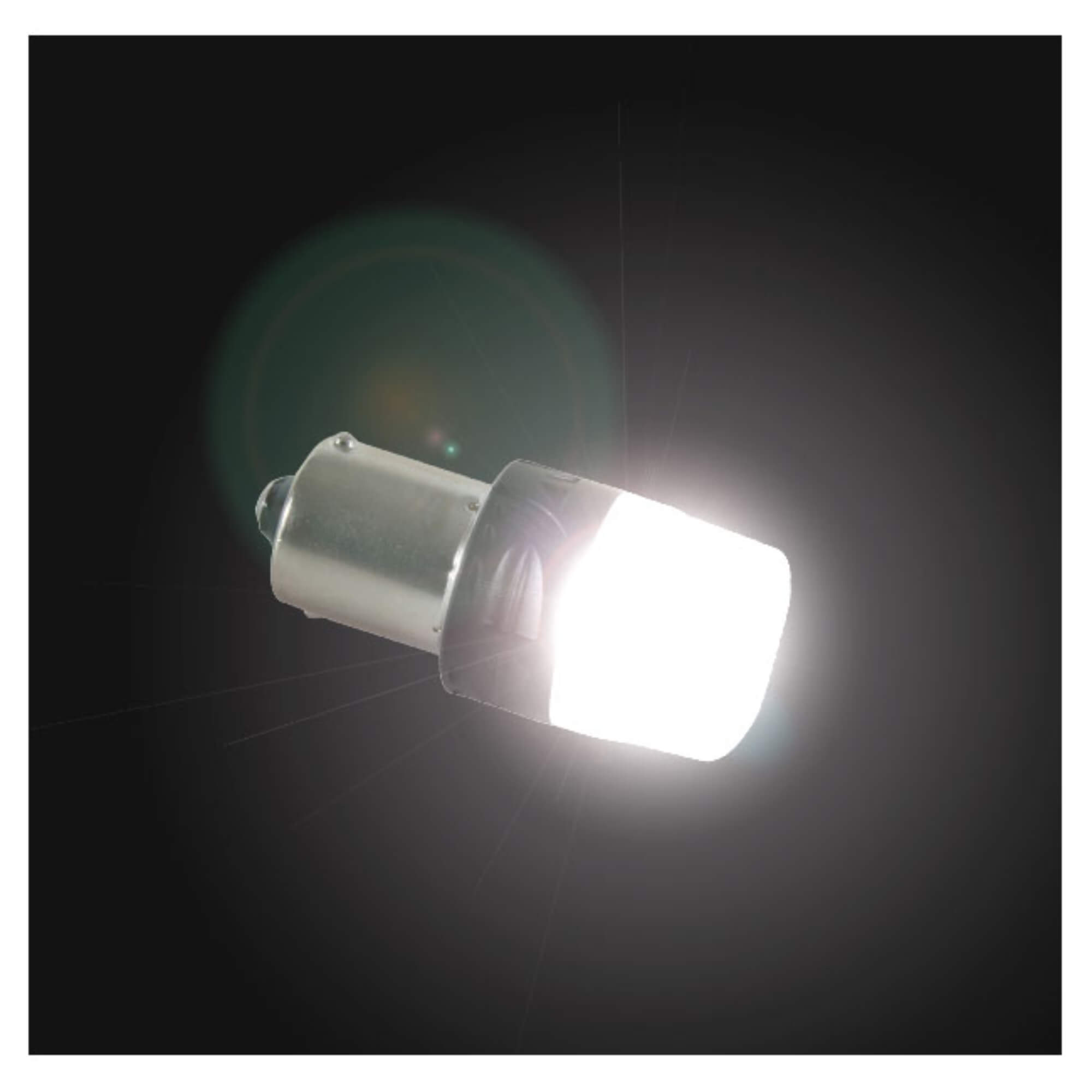 Par de Lâmpadas Led 1156 - 16 Leds - 2835/4216 1-Polo 12V Branco Shocklight - SLL-121156-BC