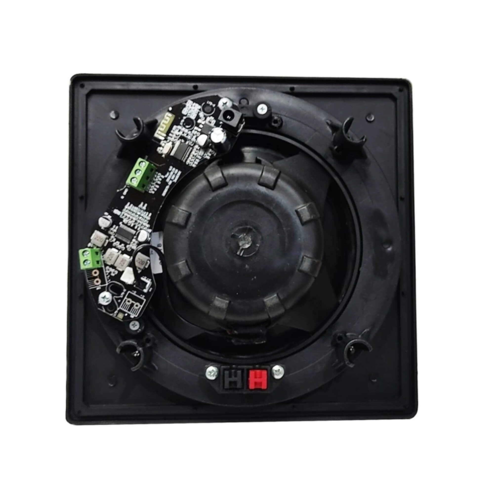 Sistema Arandela Ativa + Arandela Passiva Quadrada Preta 6" Pol 70W RMS Leson - 2LSQUADPT