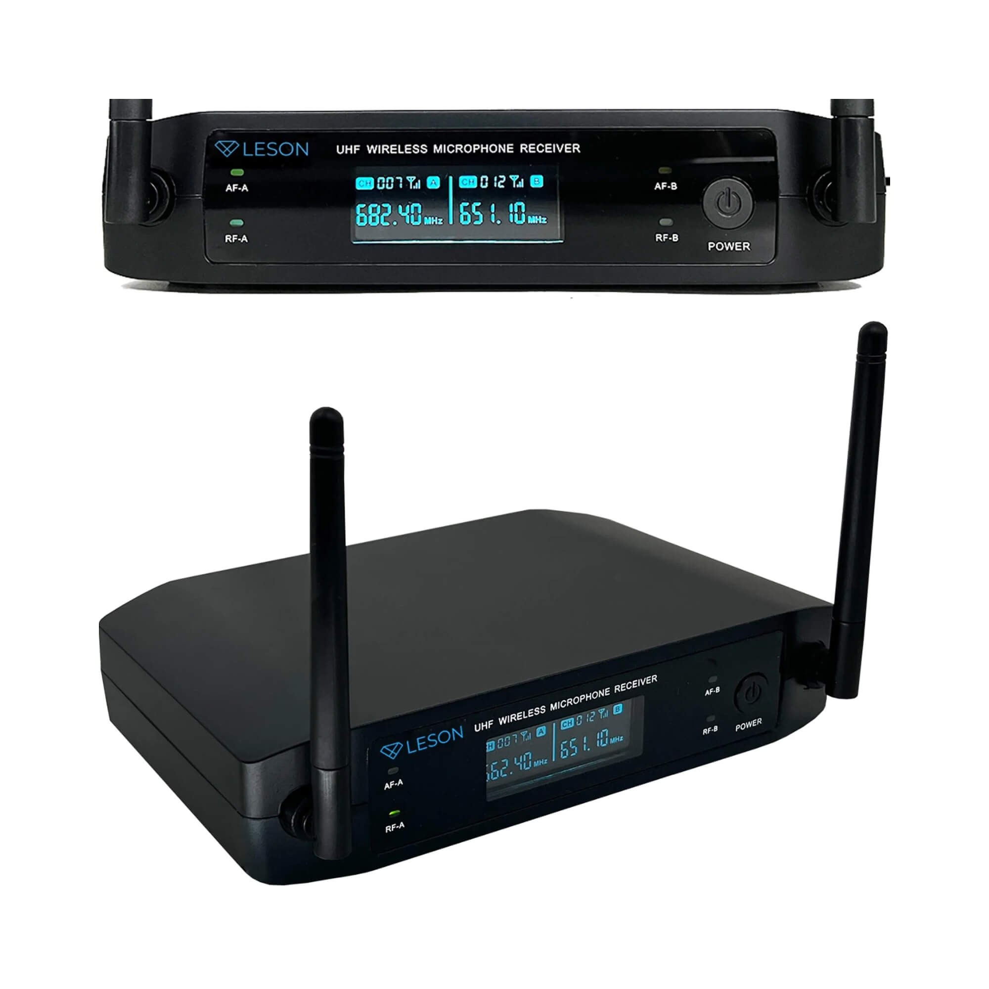 Microfone sem fio LS962 c/ 2 Lapelas Omnidirecional 96 Canais Bege Leson - 2AMLS9623
