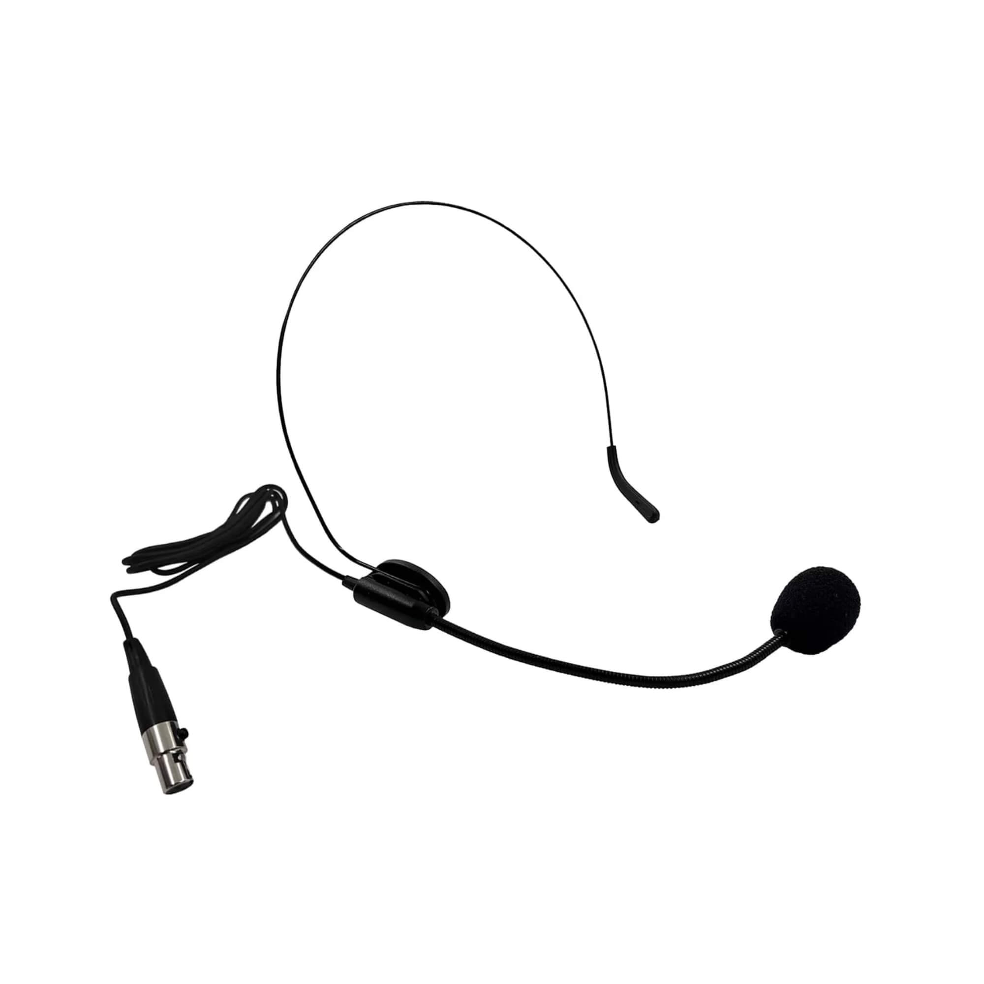 Microfone sem Fio c/ Headset Unidirecional Preto e Lapela LS961 Leson - 2AMLS9611
