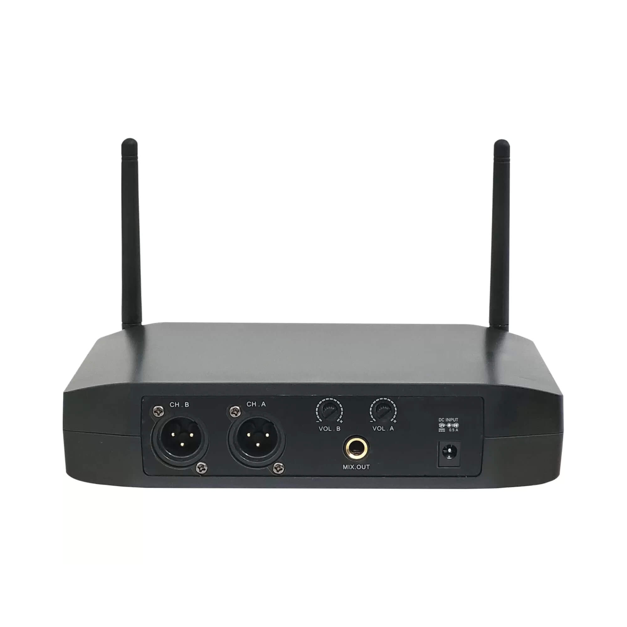 Microfone sem Fio c/ Headset Unidirecional Preto e Lapela LS961 Leson - 2AMLS9611