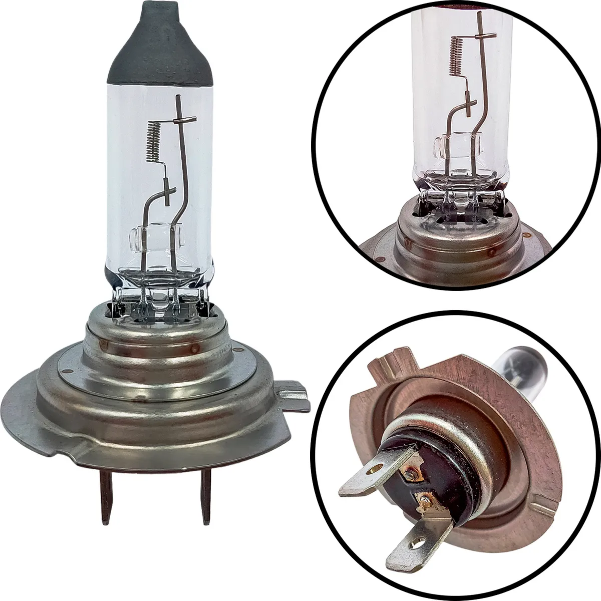 COMP Kit Lampada Farol Baixo E Lanterna Foco Duplo H7 T10 Shockligth