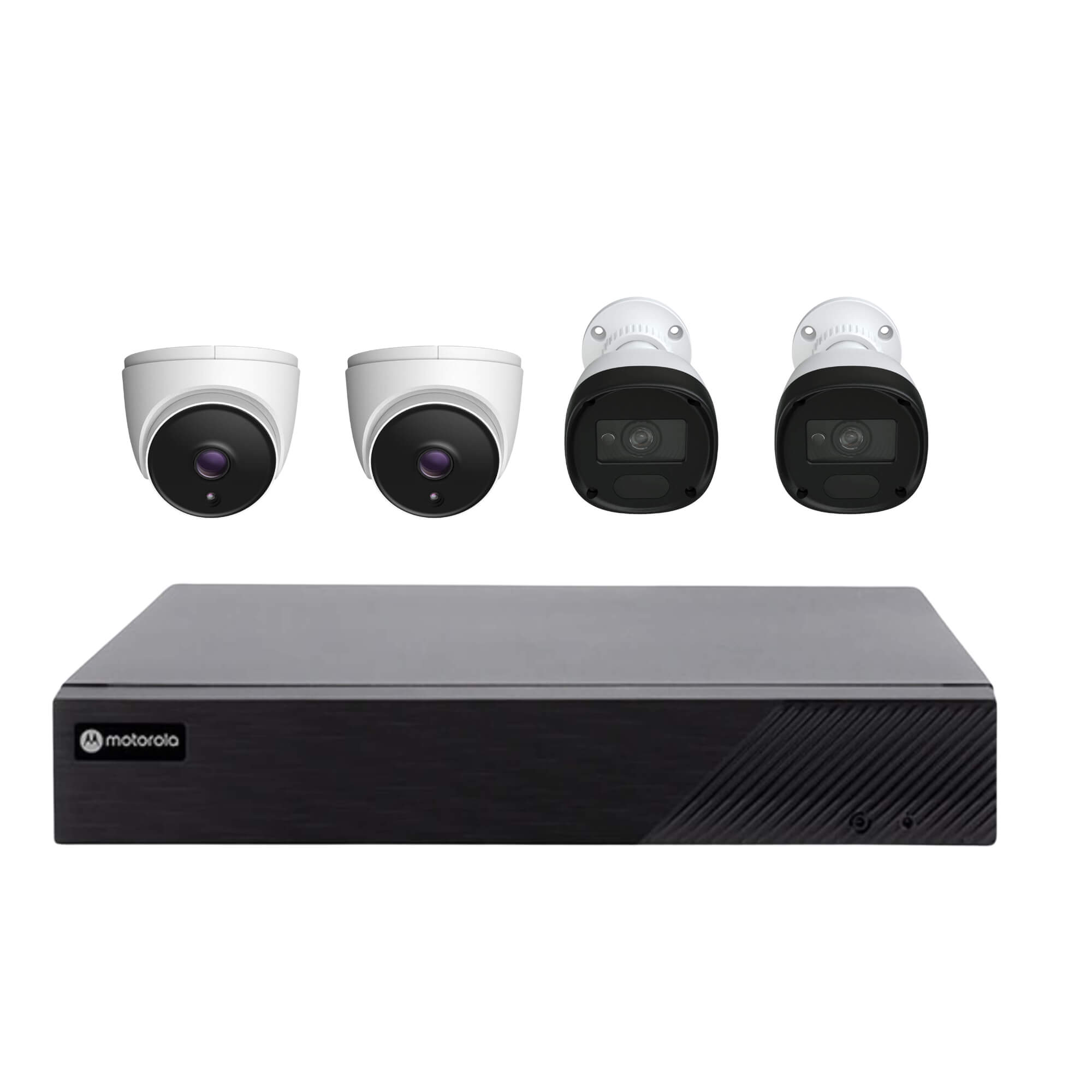 COMP Kit DVR HD 1080 Lite 4 Canais Híbrido c/ 1x HD de 1TB + 2 Câmera Dome + 2 Câmera Bullet