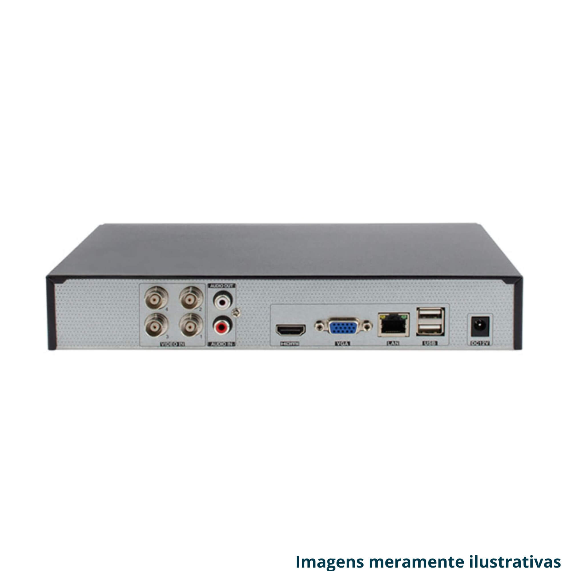 COMP Kit DVR HD 1080 Lite 4 Canais Híbrido c/ 1x HD de 1TB + 2 Câmera Dome + 2 Câmera Bullet