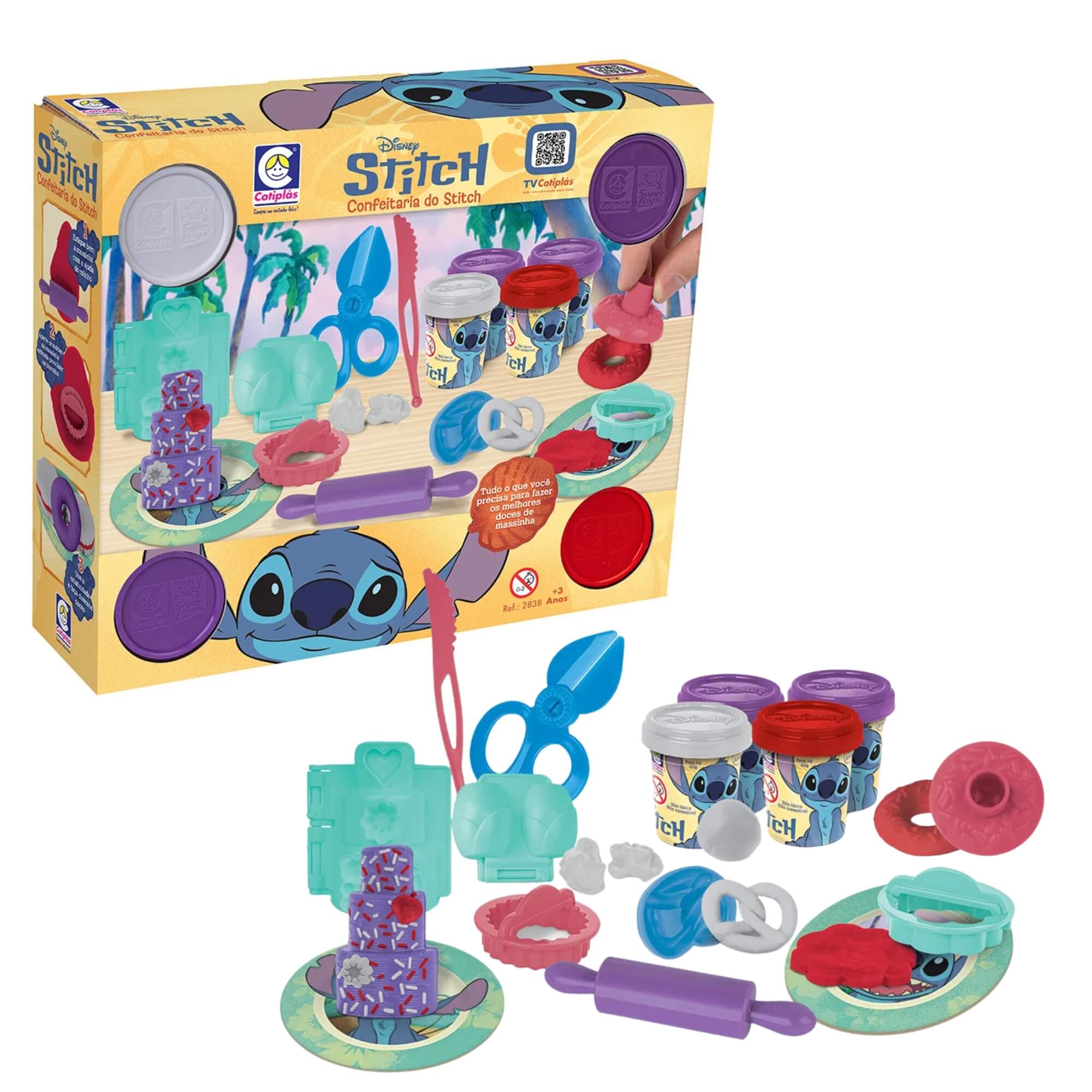 Brinquedo Infantil Confeitaria do Stitch Disney Cotiplás - 2838