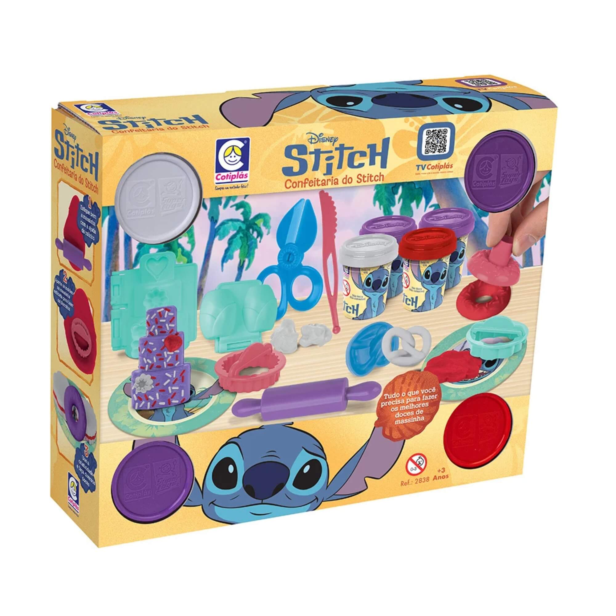 Brinquedo Infantil Confeitaria do Stitch Disney Cotiplás - 2838