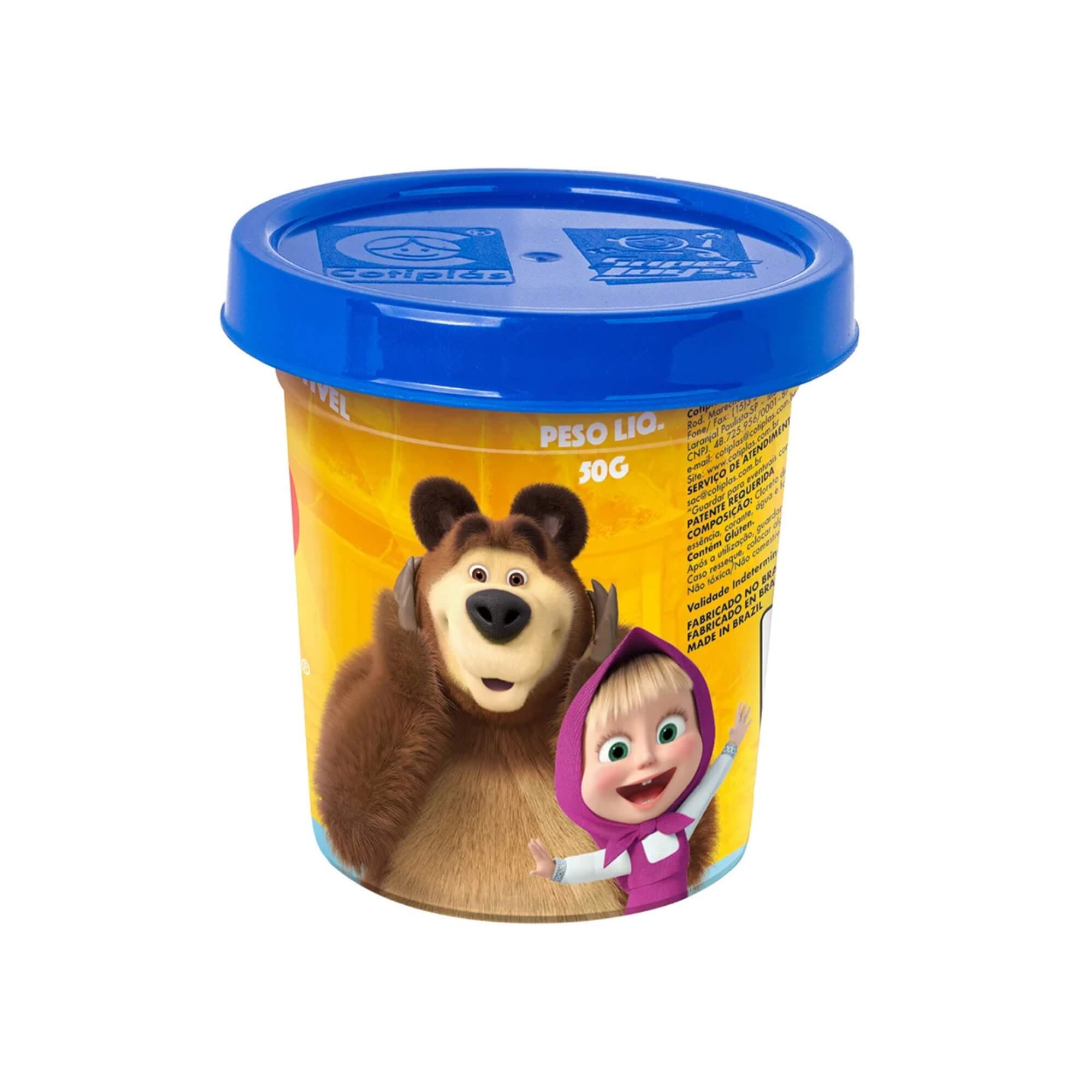 Brinquedo Infantil Masha e o Urso Kit De Massinhas 50g Cotiplás - 2870