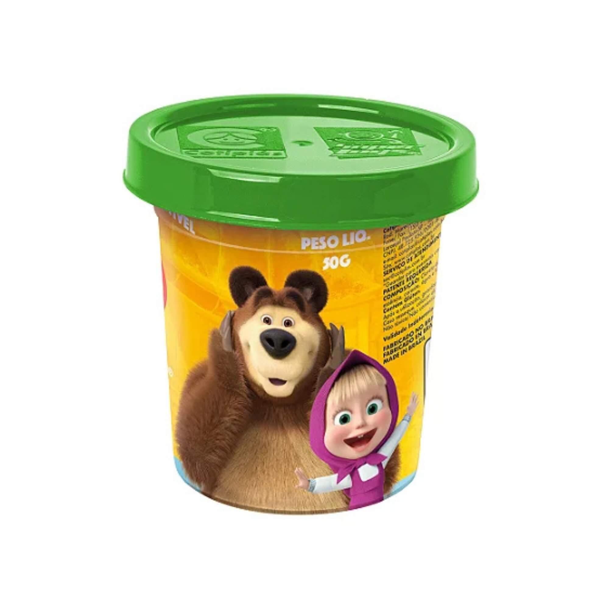 Brinquedo Infantil Masha e o Urso Kit De Massinhas 50g Cotiplás - 2870
