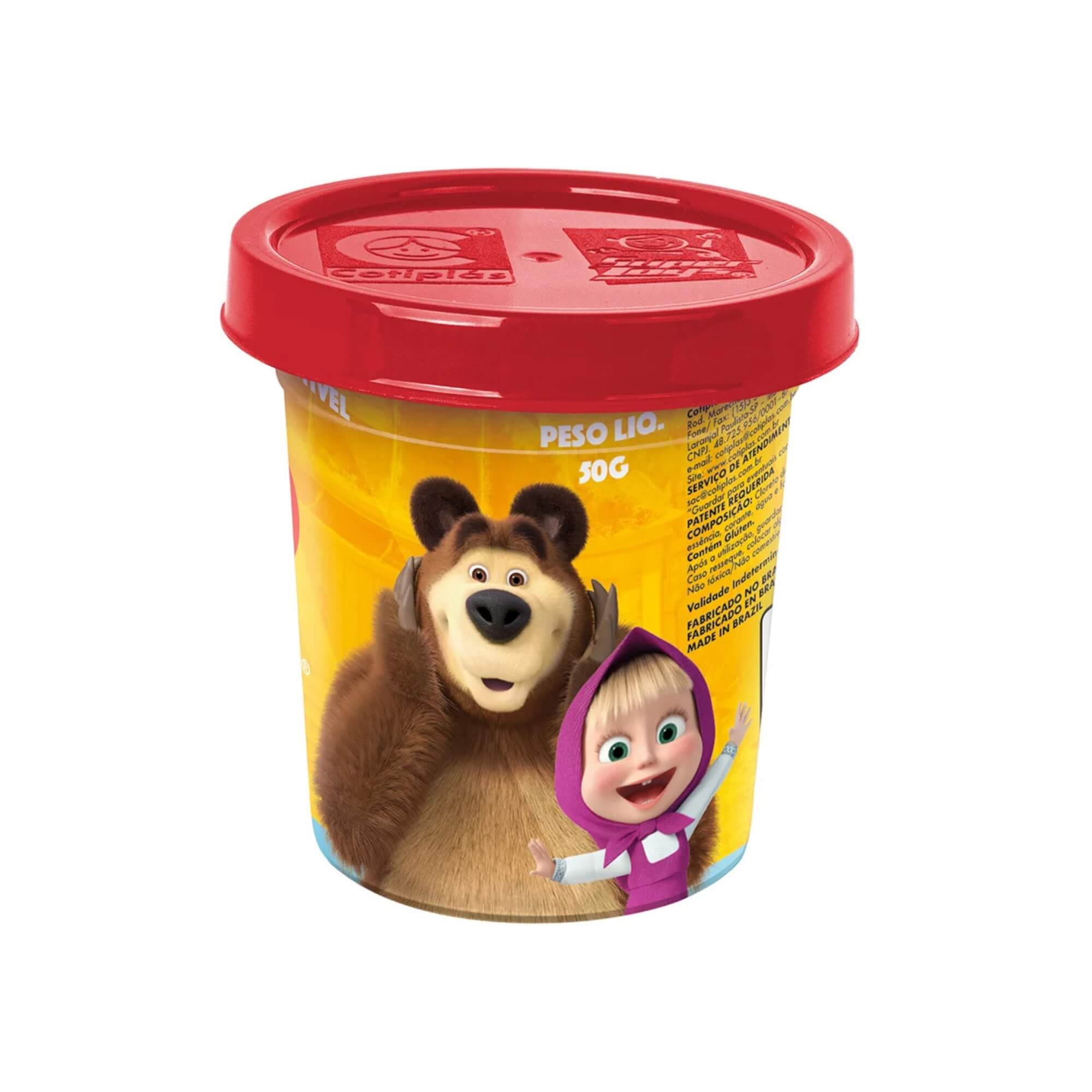 Brinquedo Infantil Masha e o Urso Kit De Massinhas 50g Cotiplás - 2870