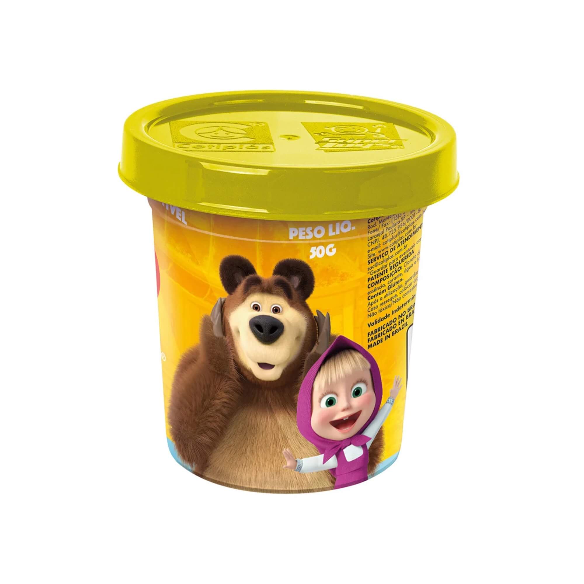 Brinquedo Infantil Masha e o Urso Kit De Massinhas 50g Cotiplás - 2870