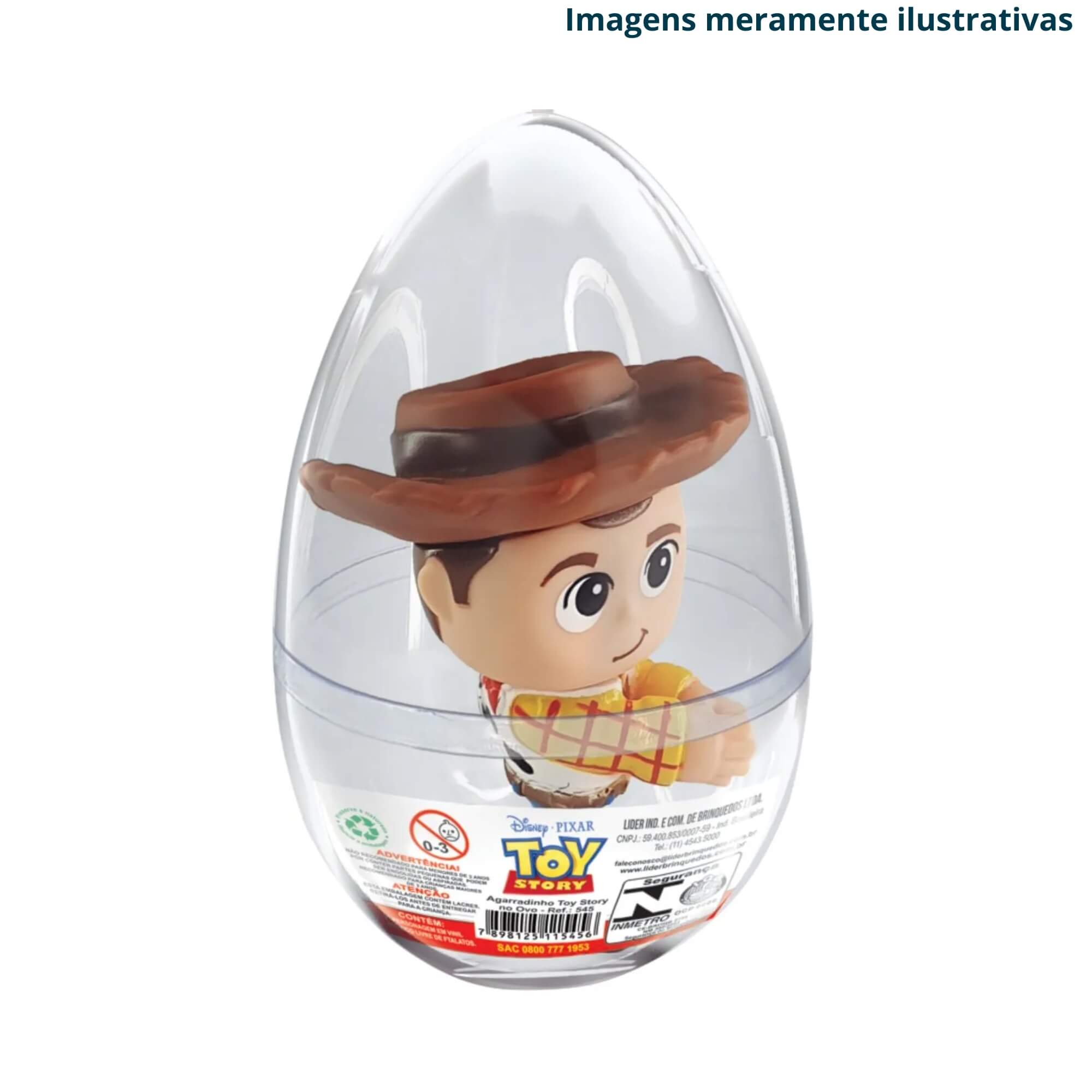 Brinquedo Infantil Sortido e Unitário Agarradinho Toy Story Boneco no Ovo Líder - 265