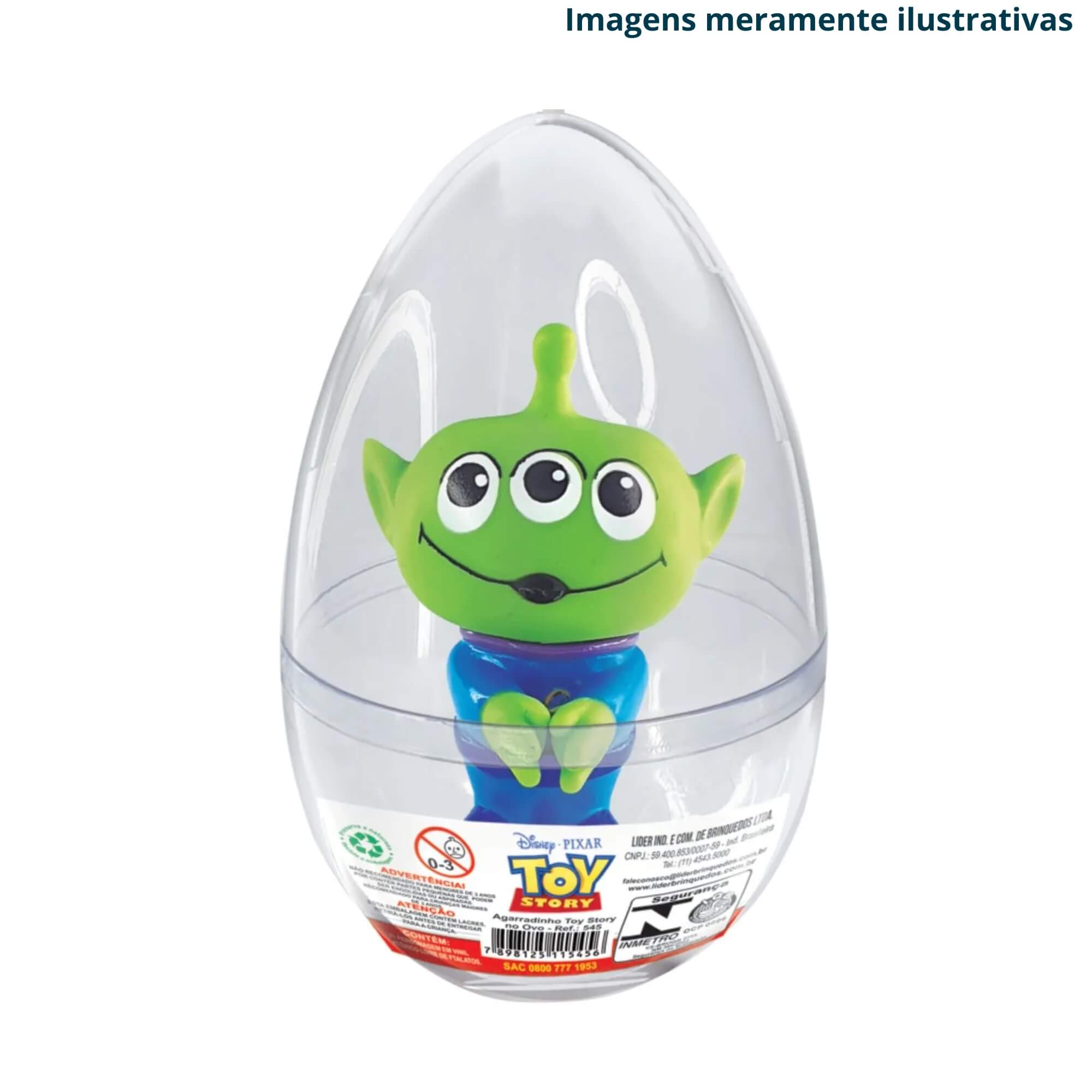Brinquedo Infantil Sortido e Unitário Agarradinho Toy Story Boneco no Ovo Líder - 265