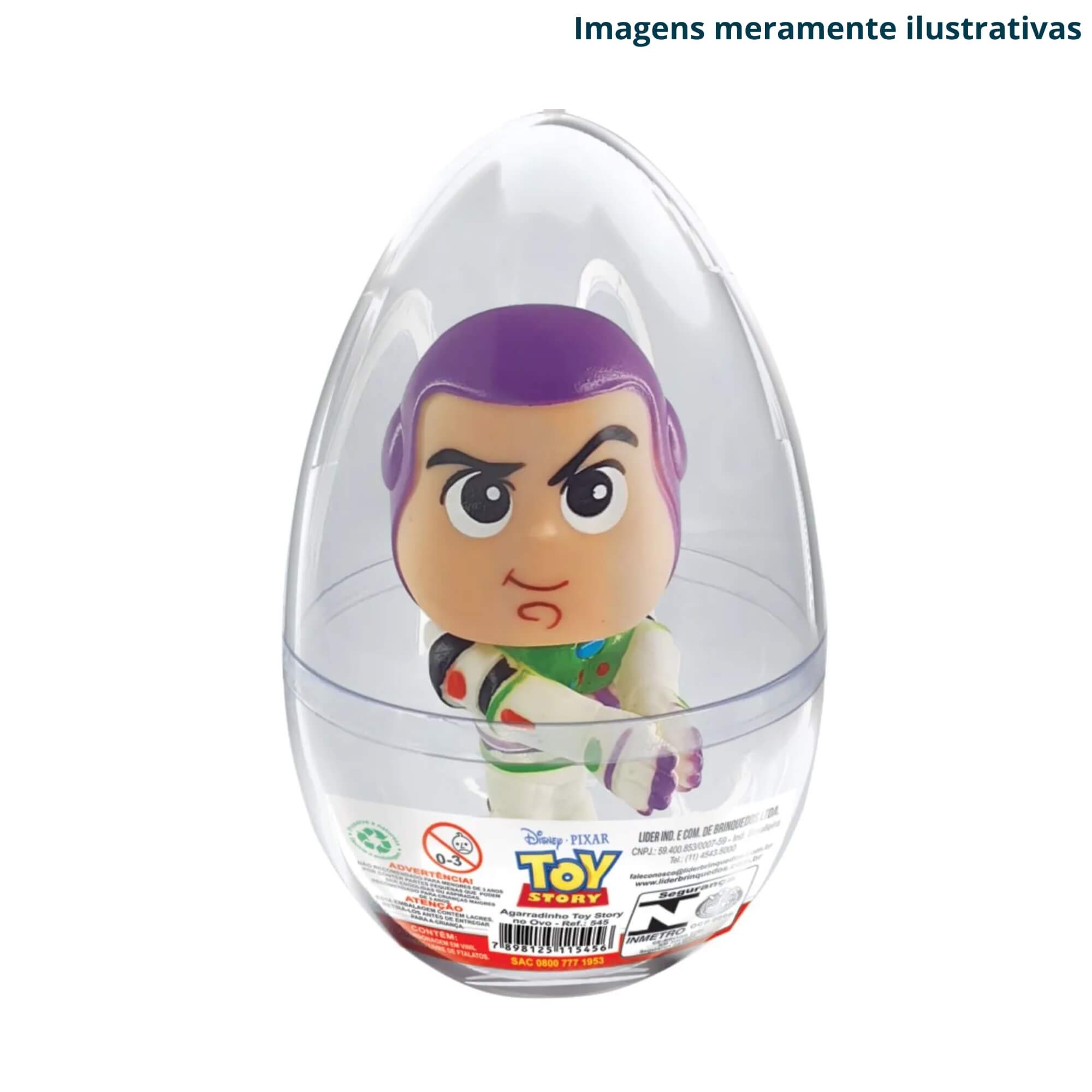 Brinquedo Infantil Sortido e Unitário Agarradinho Toy Story Boneco no Ovo Líder - 265