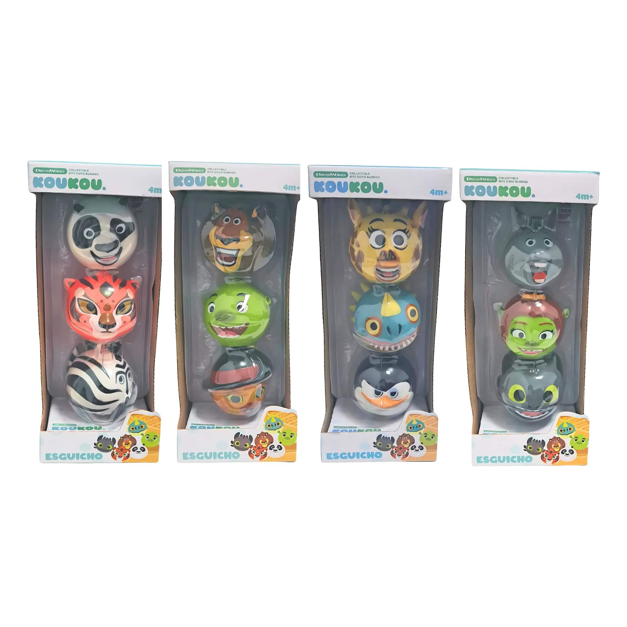 Brinquedo Sortido Unitário Infantil Bolinha Esguicho Personagens Dreamworks Líder - 2982