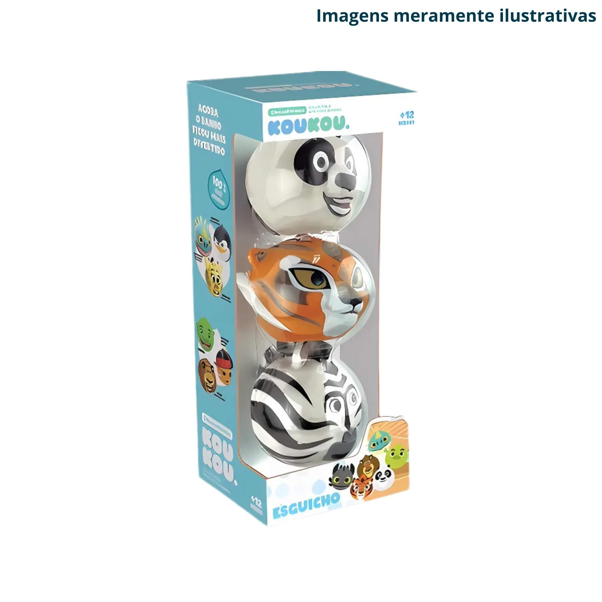 Brinquedo Sortido Unitário Infantil Bolinha Esguicho Personagens Dreamworks Líder - 2982