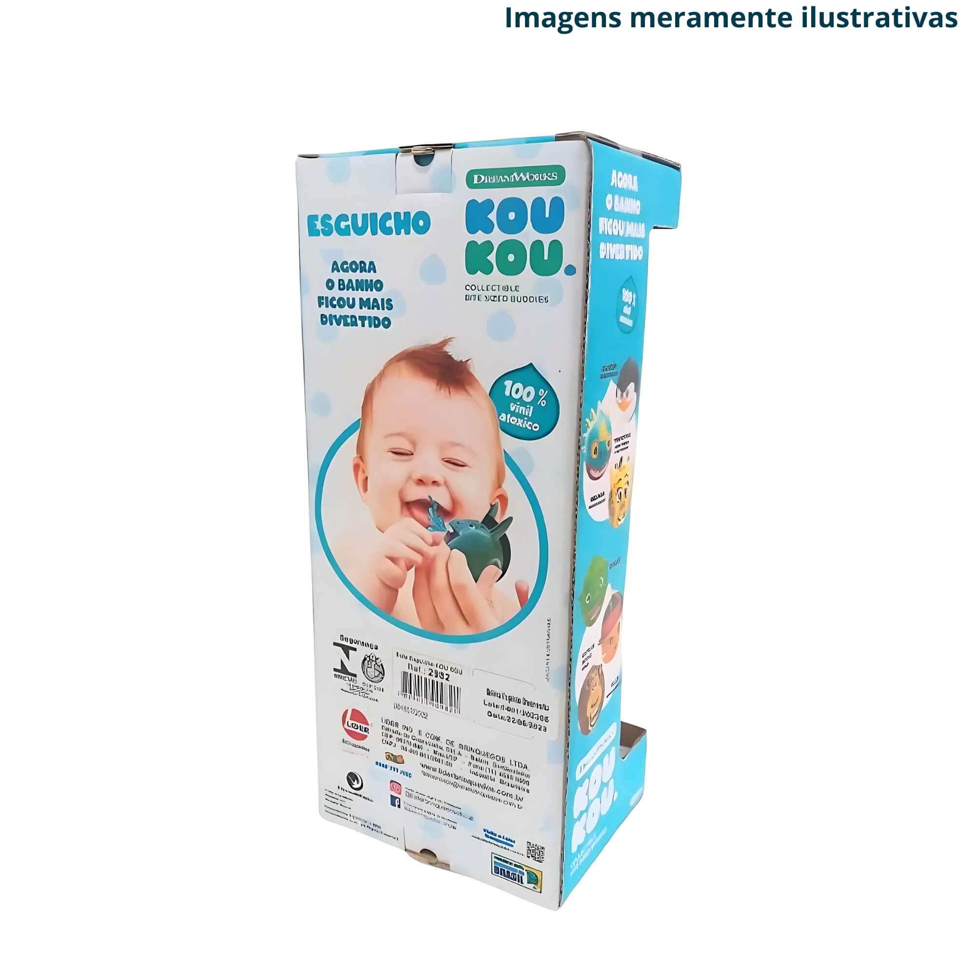 Brinquedo Sortido Unitário Infantil Bolinha Esguicho Personagens Dreamworks Líder - 2982