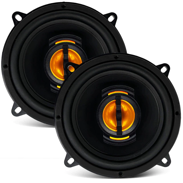 Kit Alto Falantes Portas Dianteiras Traseiras 220WRMS Flex Leson Car.:Frontier 2002 A 2007