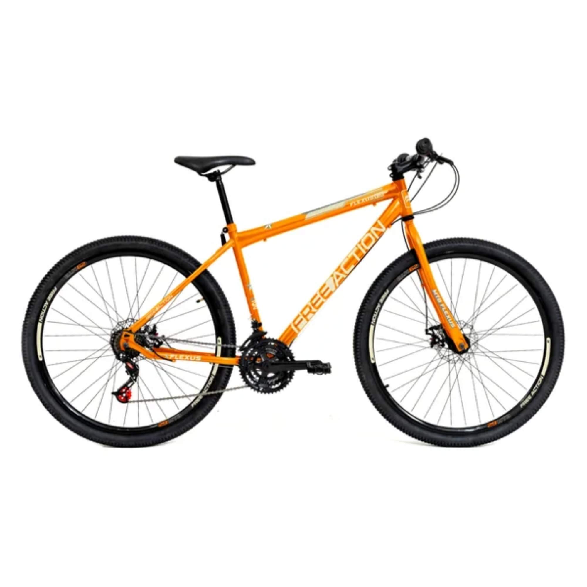 Bicicleta Aro 29" Flexus 1.5 MTB 21V Disk-Brake Laranja Free Action - 3020601381302-066