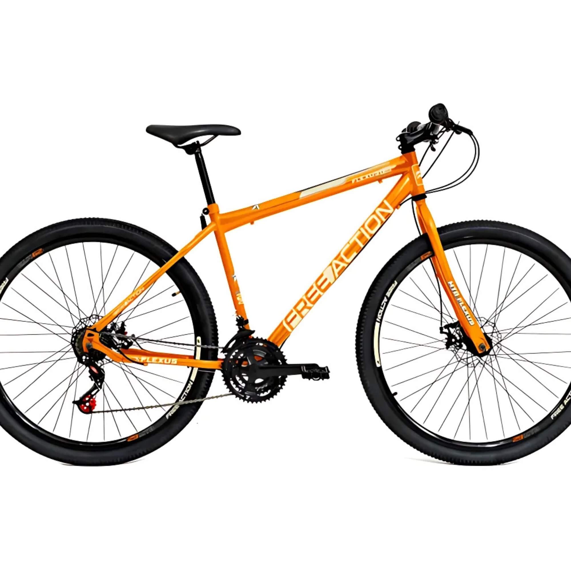 Bicicleta Aro 29" Flexus 1.5 MTB 21V Disk-Brake Laranja Free Action - 3020601381302-066