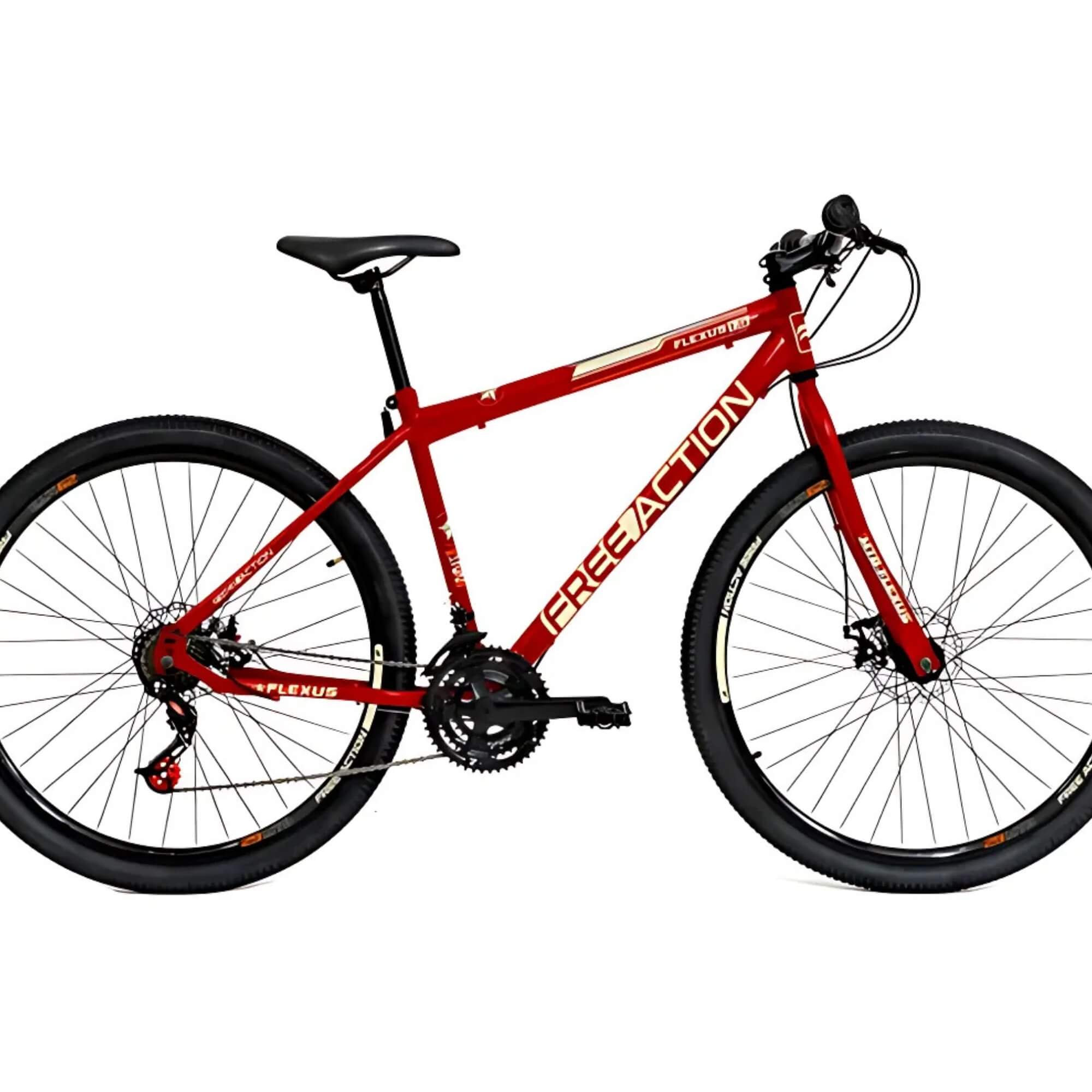 Bicicleta Aro 29" Flexus 1.5 MTB 21V Disk-Brake Vermelho Free Action - 3020601381302-074