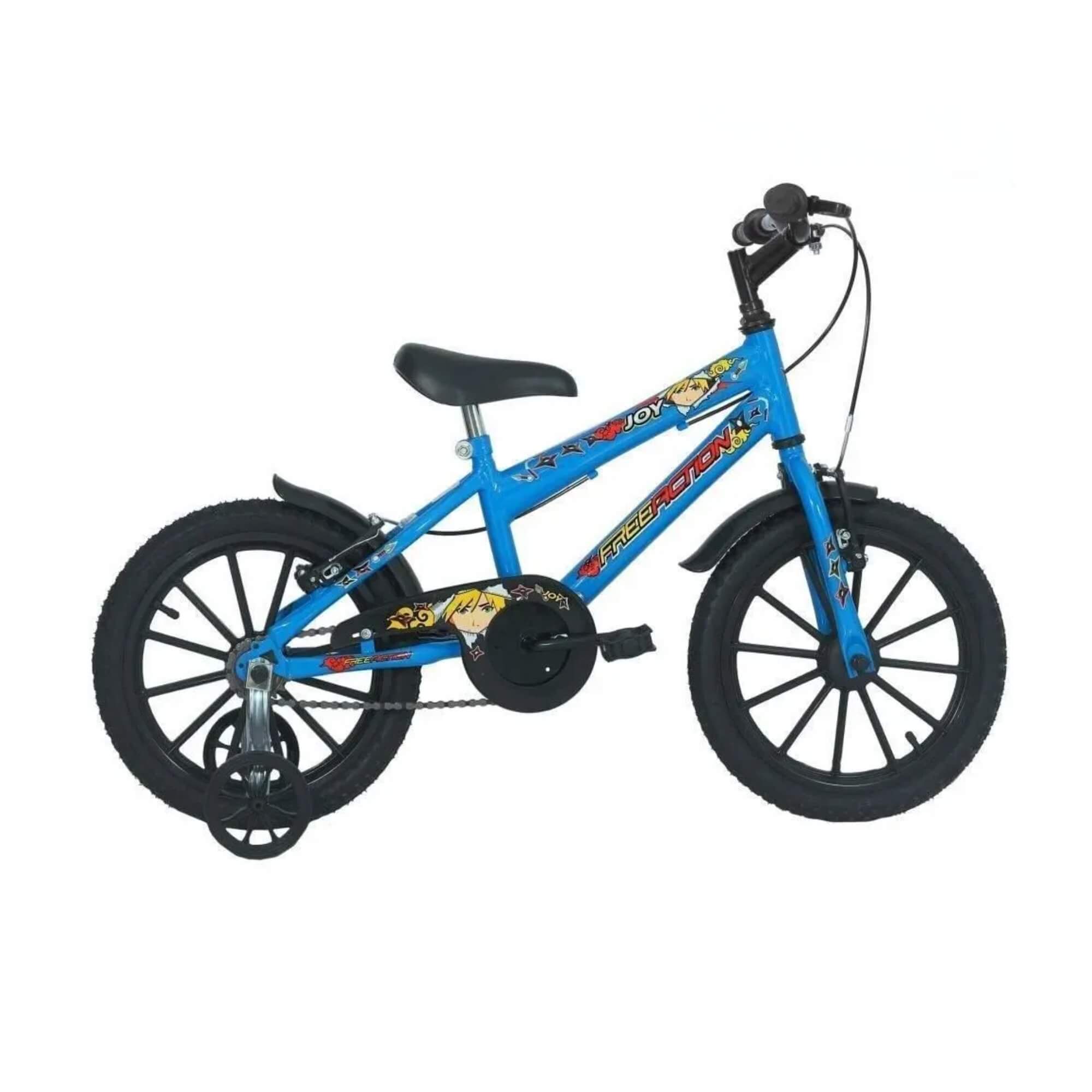 Bicicleta Infantil Aro 16" Joy MTB 1V V-Brake Azul Free Action - 3020701053201-001