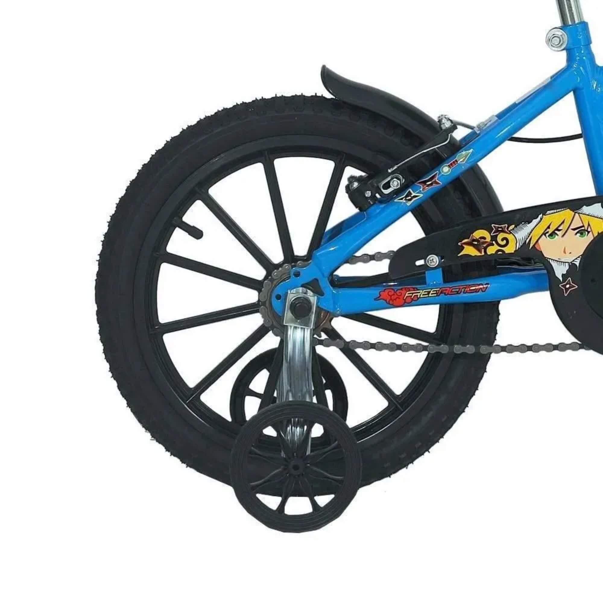 Bicicleta Infantil Aro 16" Joy MTB 1V V-Brake Azul Free Action - 3020701053201-001