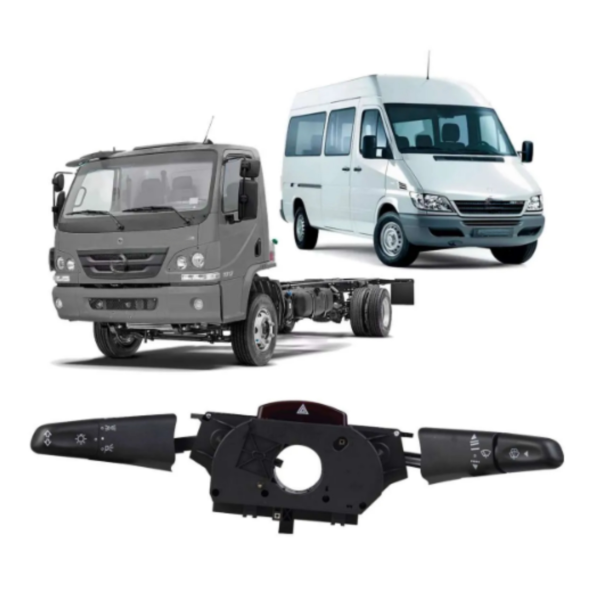Chave de Seta Sprinter C/ 2 Vel. Temp. Pisca Alerta Tiger Auto - 005097