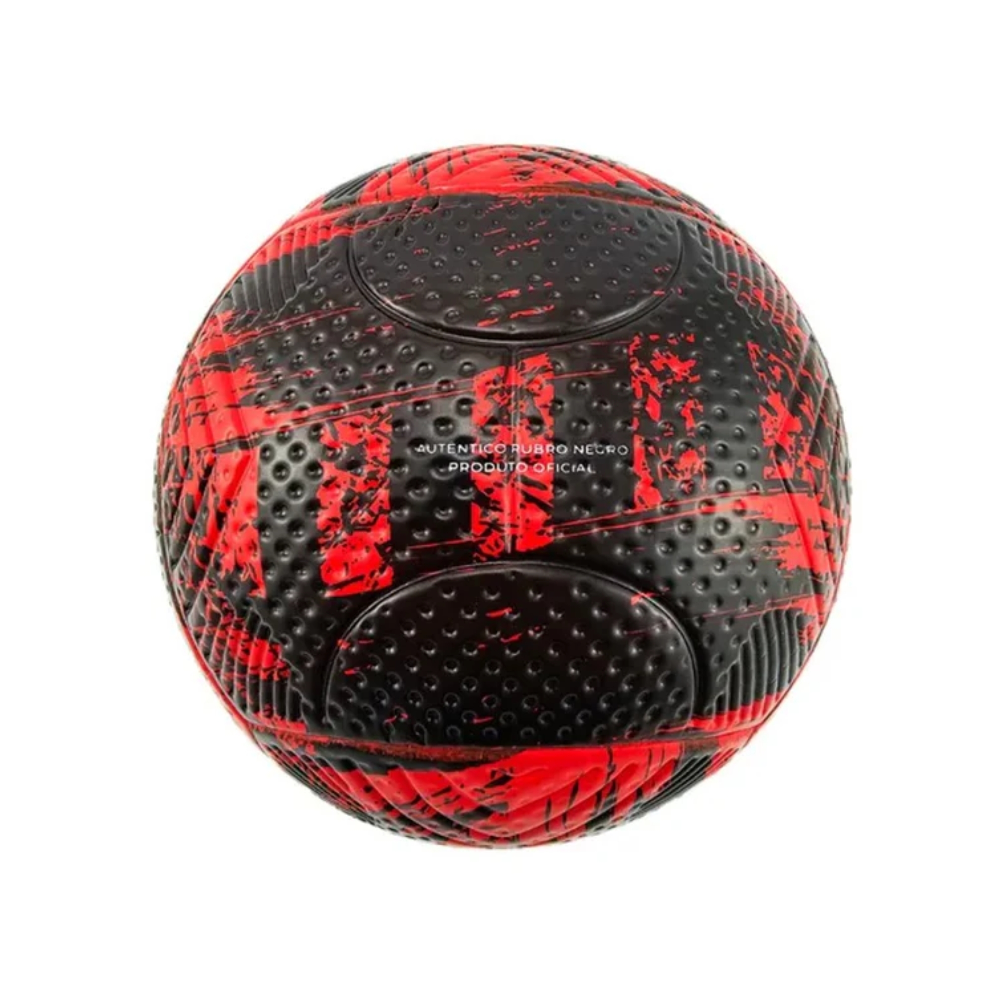 Bola de Futebol PVC/PU Nº 5 Flamengo cor Preta e Vermelha Futebol e Magia - 1921