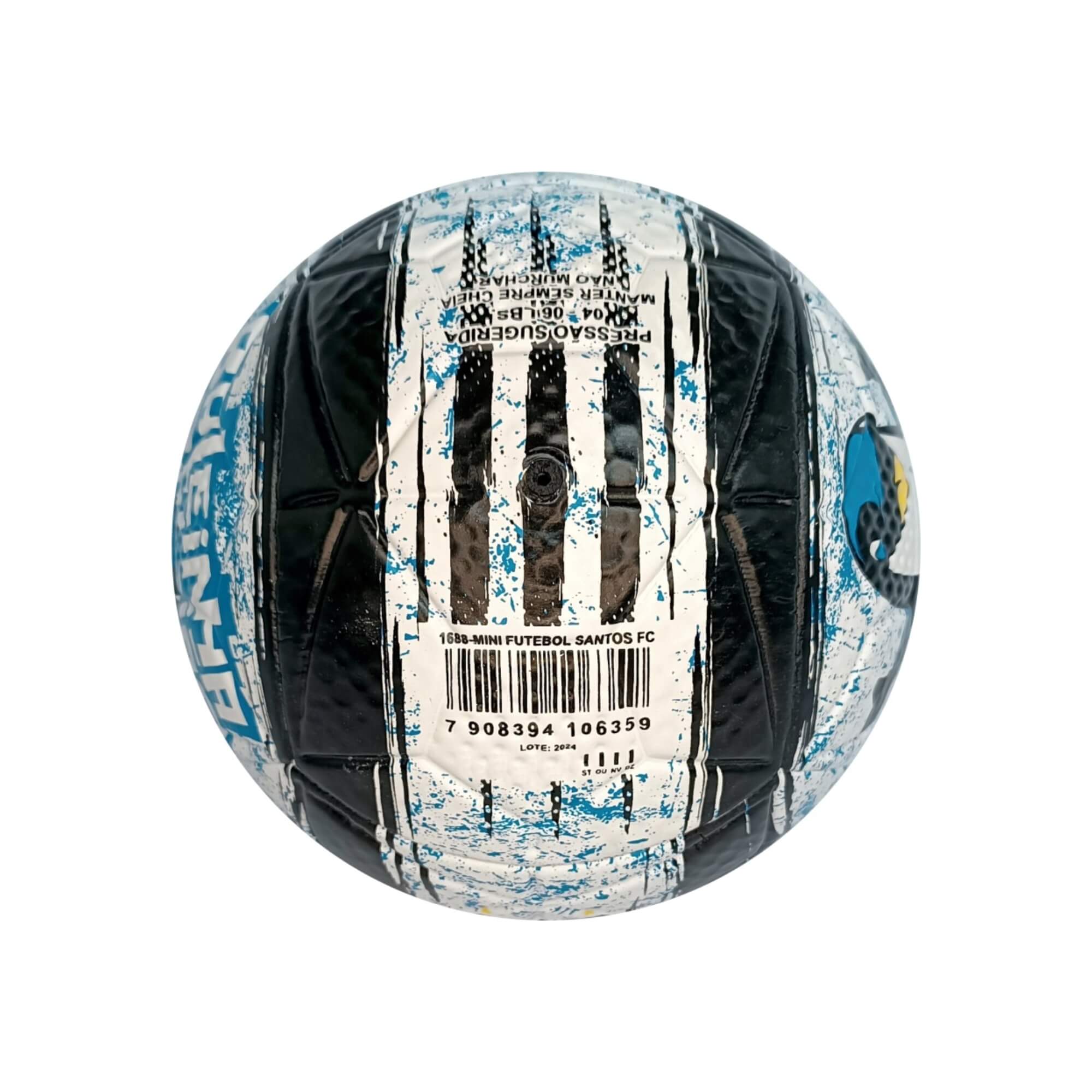 Mini Bola de Futebol  PVC/PU - Santos Futebol e Magia - 1688