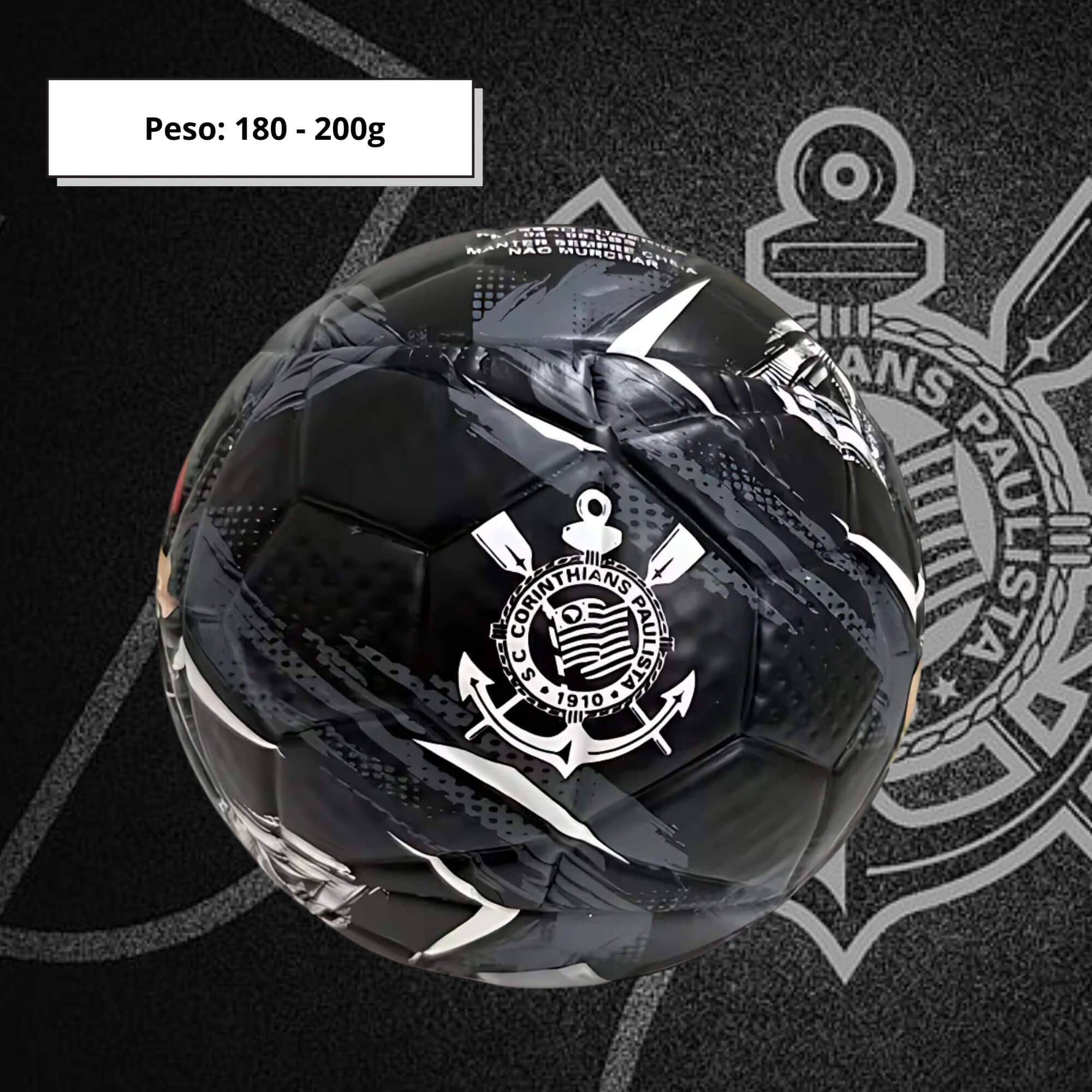 Mini Bola de Futebol PVC/PU Mascote Corinthians Futebol e Magia - 1874