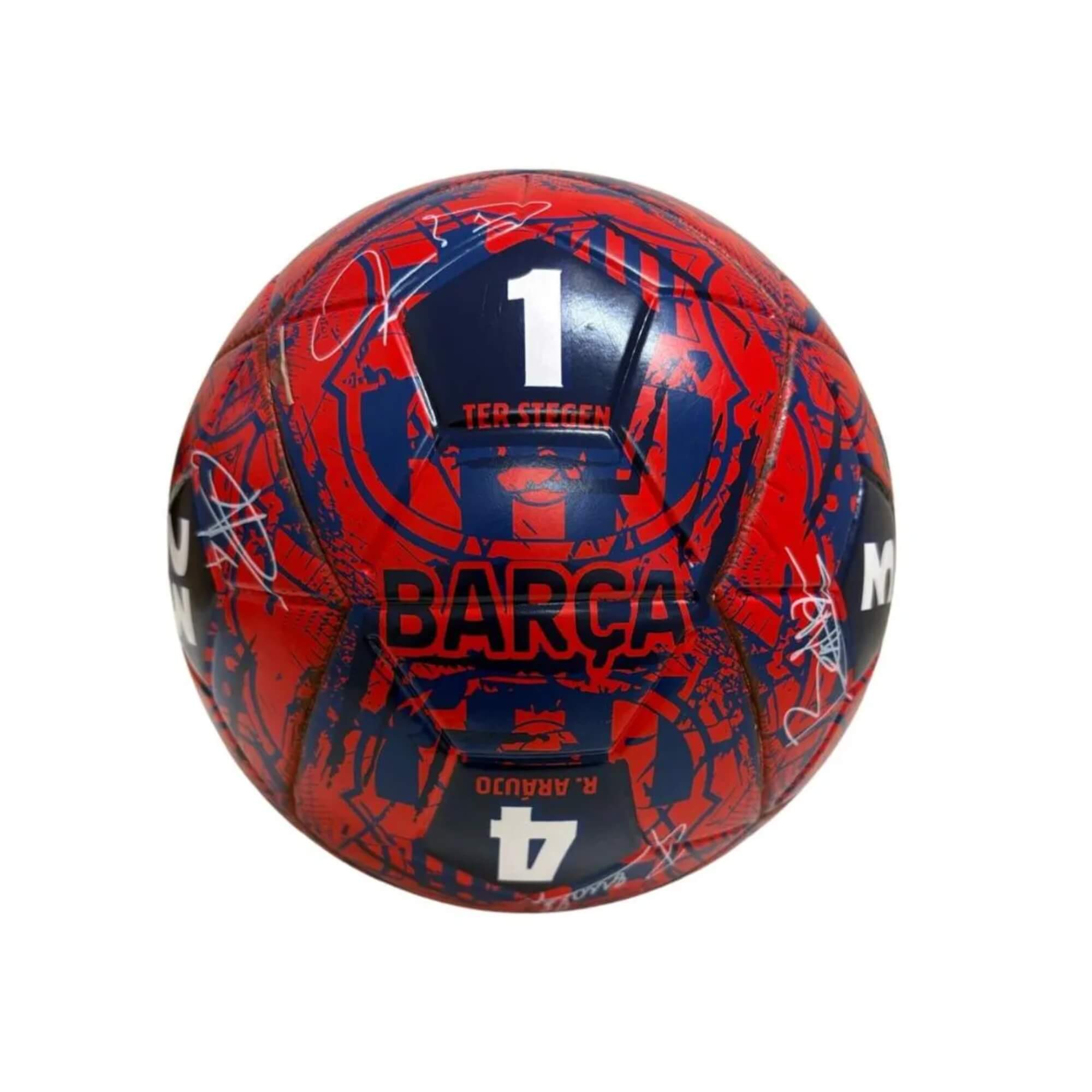 Bola de Futebol Barcelona Assinaturas Oficial N°5 PVC/PU Futebol e Magia - 1881