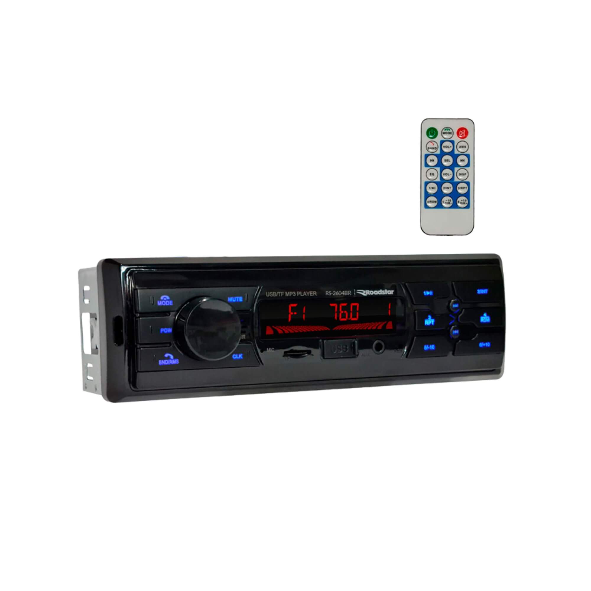 COMP Aparelho Som Mp3 Radio Bluetooth + 2 Auto Falante 6 Pol 110w