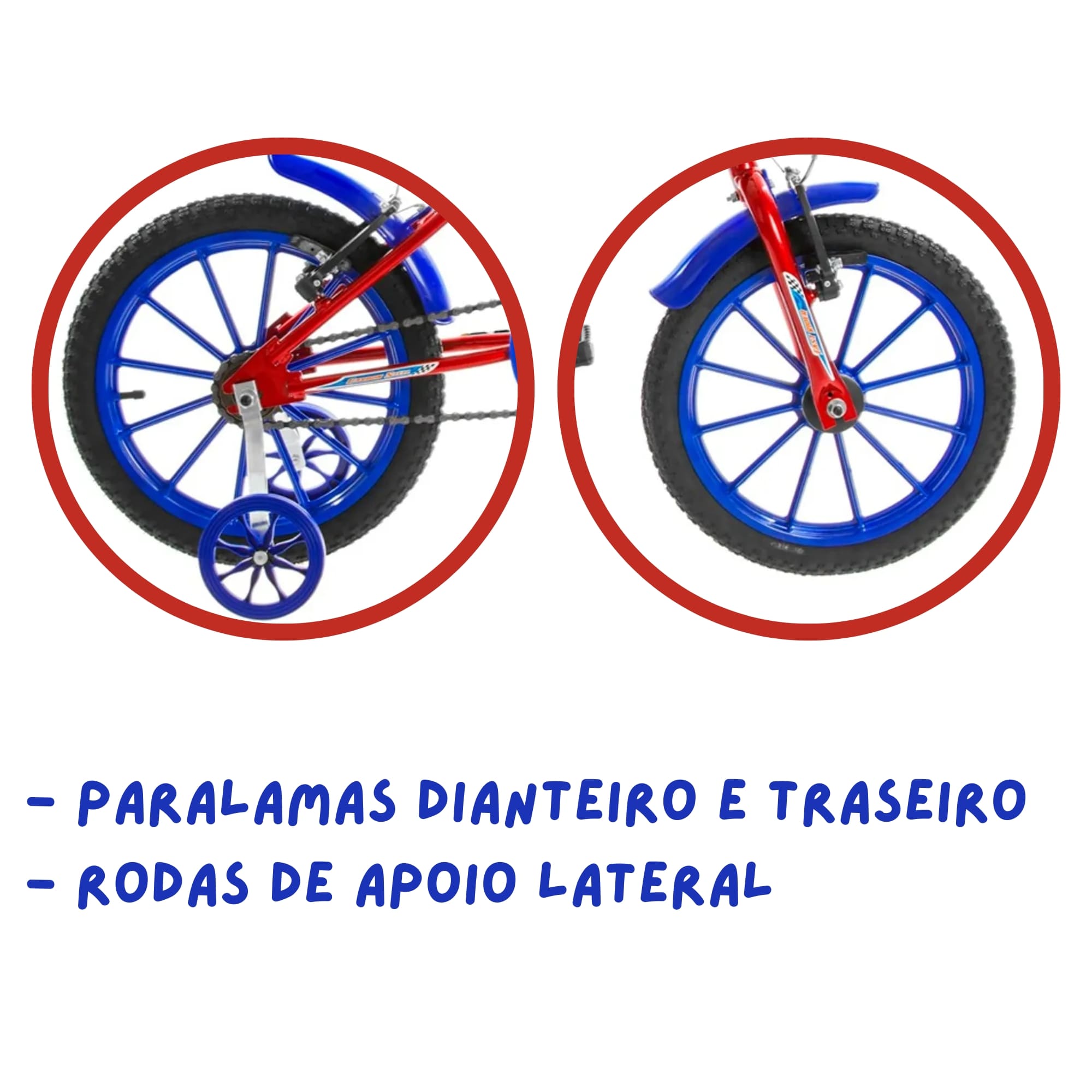 COMP Bicicleta Infantil Ultra Bikes Aro 16" + Capa Impermeável para Celular