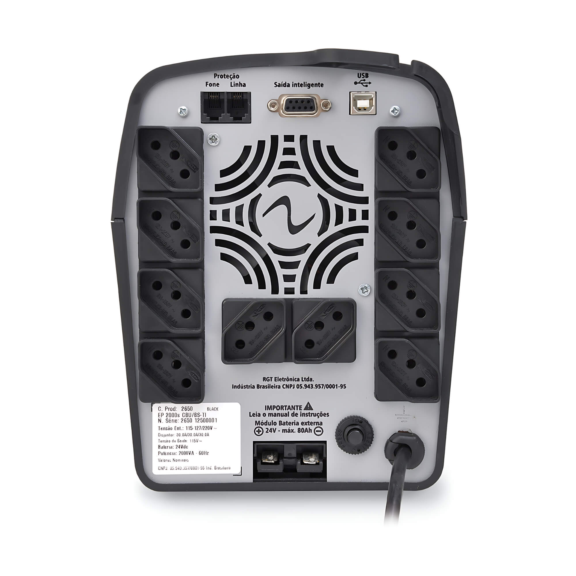 COMP Kit c/ 2 Nobreaks Ragtech Easy Pro 3200VA 10 Tomadas Senoidal Entrada Trivolt Saída 115V