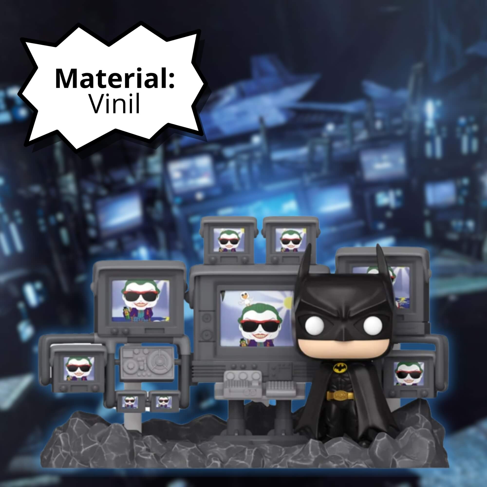 Boneco Funko Pop! Moment DC Comics Batman 85 Anos - Batman na Batcaverna (1989) Candide - 11469