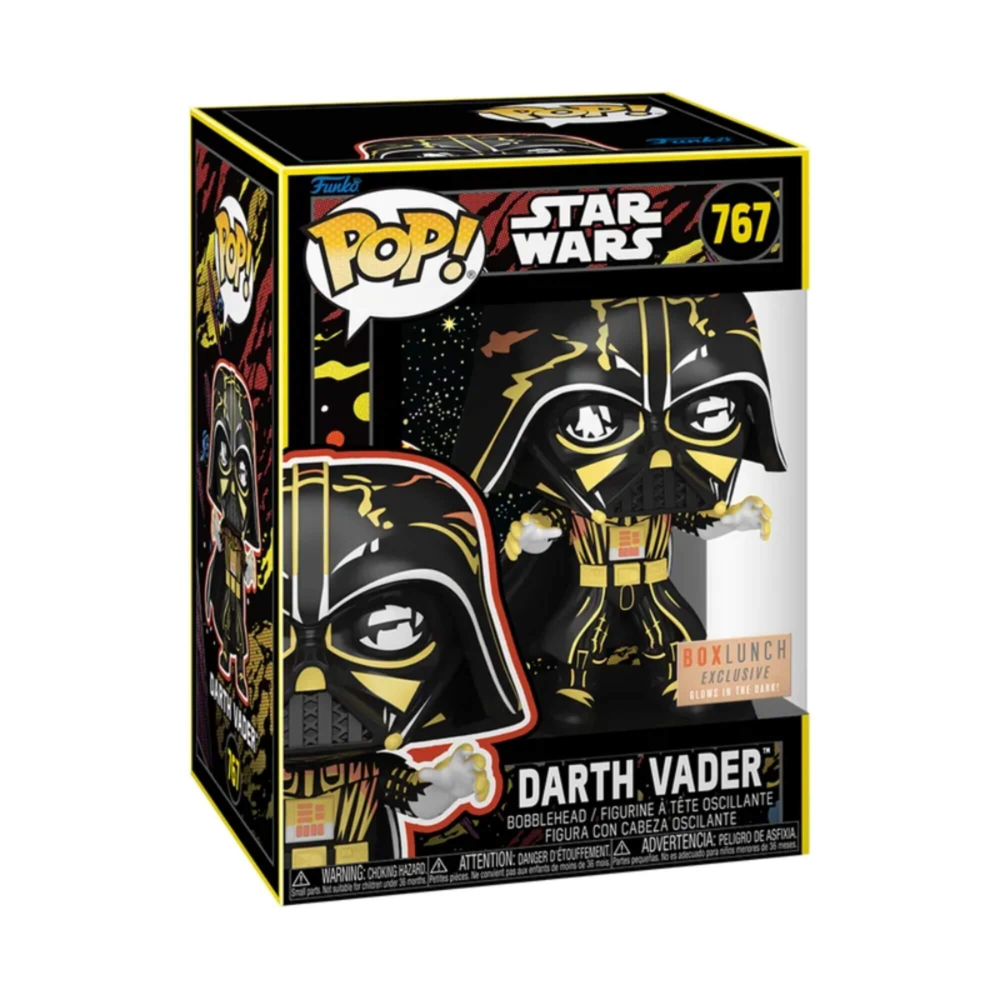 Boneco Funko Pop! Star Wars - Darth Vader Retro (Glow) Candide - 12095