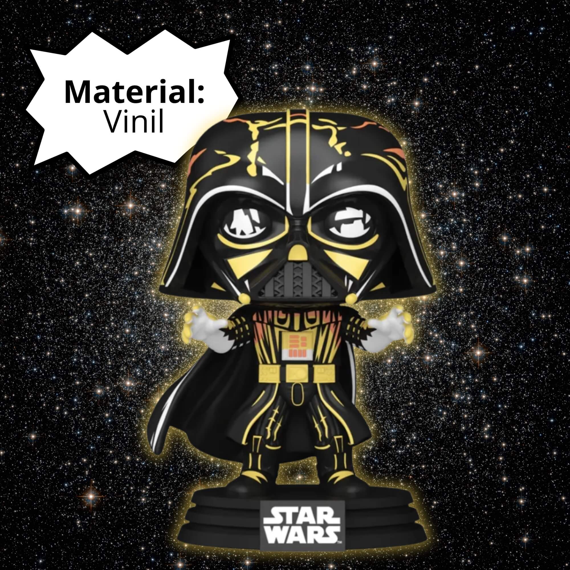 Boneco Funko Pop! Star Wars - Darth Vader Retro (Glow) Candide - 12095