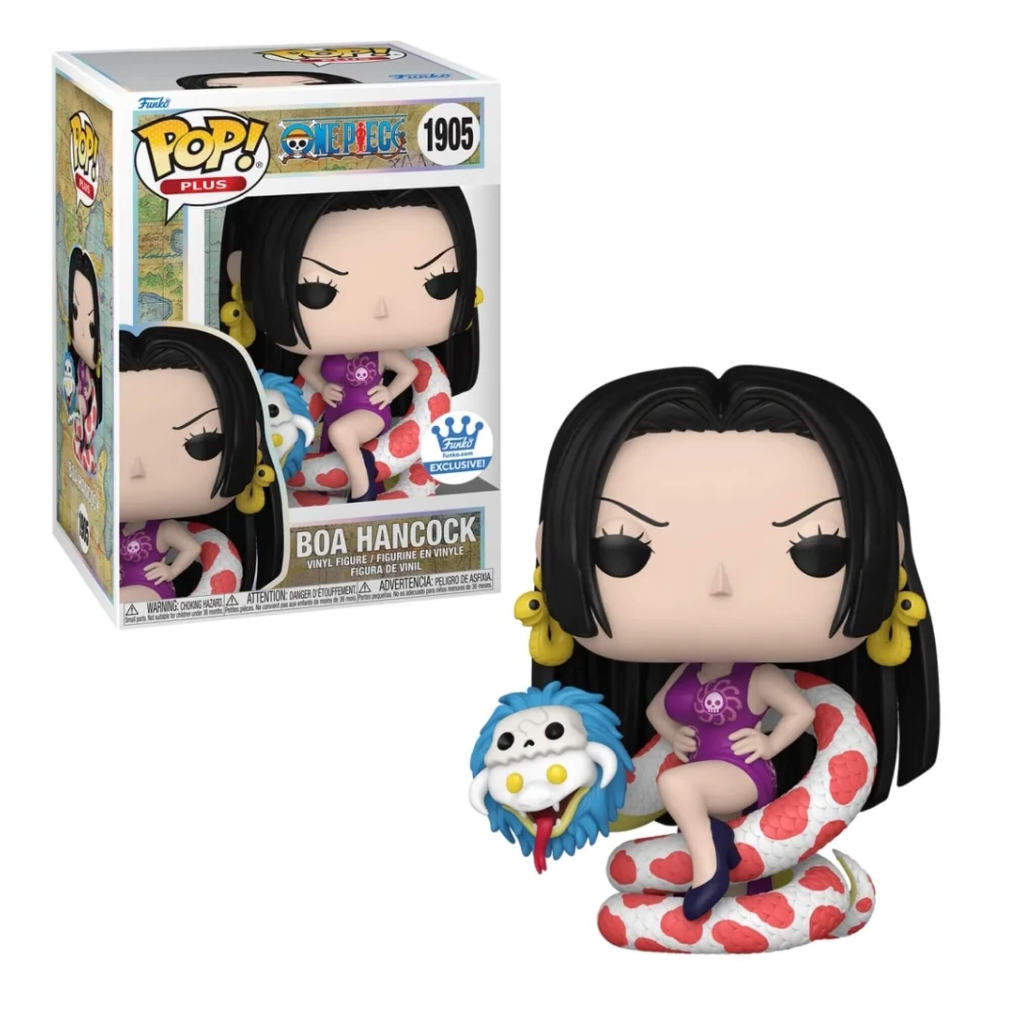 Boneco Funko Pop! Plus One Piece - Boa Hancock com Serpente Candide - 12009
