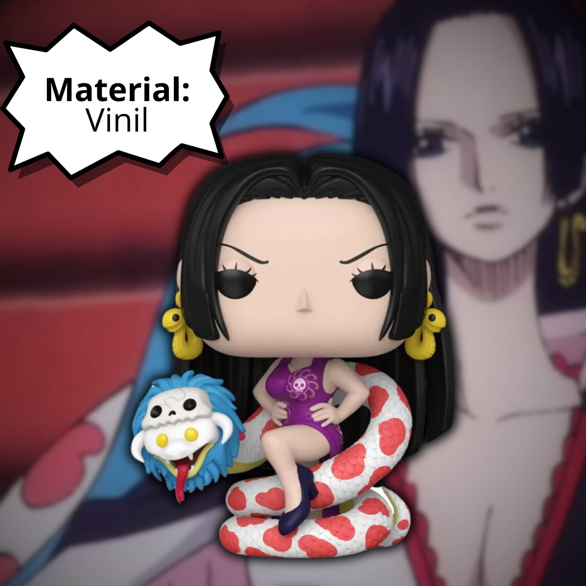 Boneco Funko Pop! Plus One Piece - Boa Hancock com Serpente Candide - 12009
