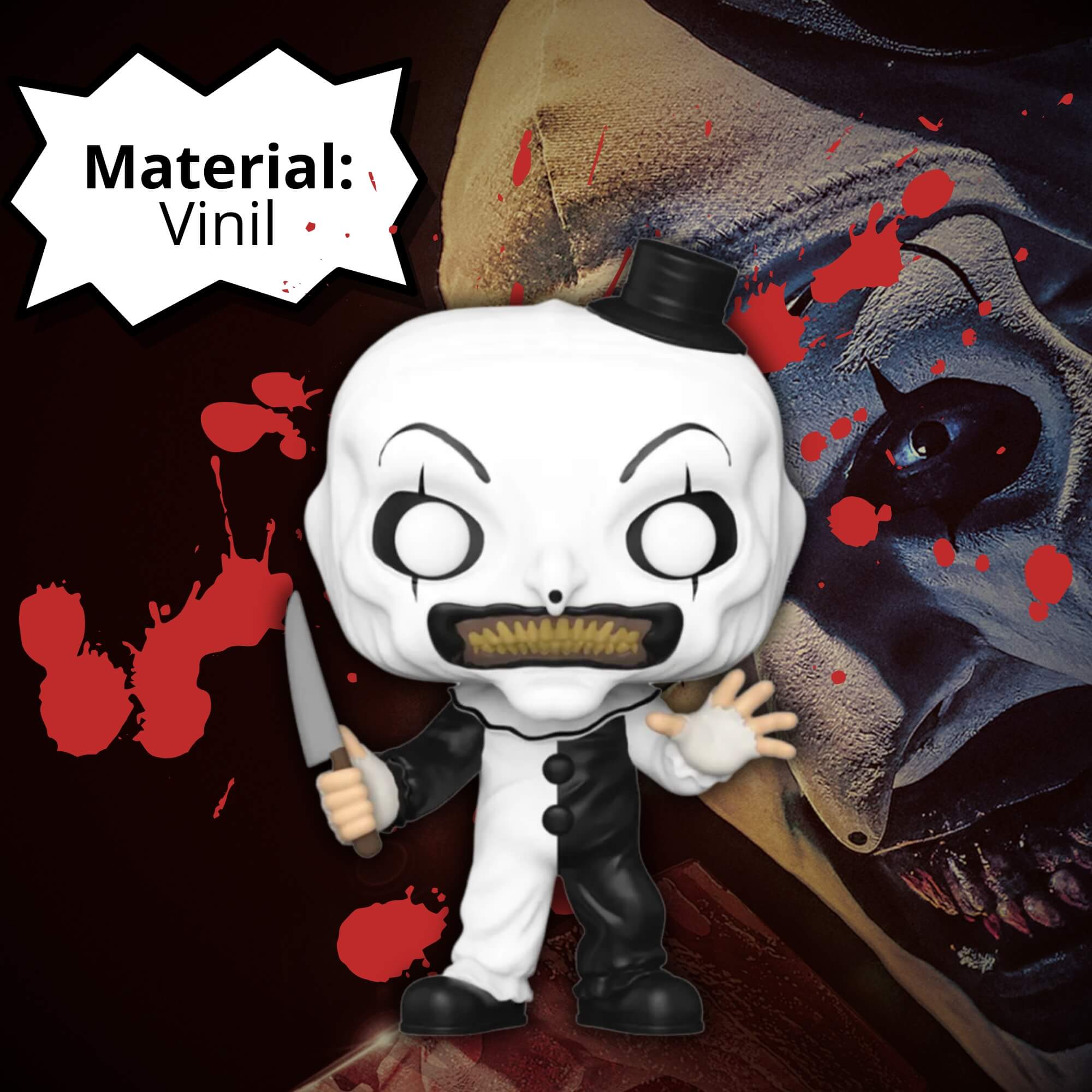 Boneco Funko Pop! Terrifier - O Palhaço Art Candide - 12013