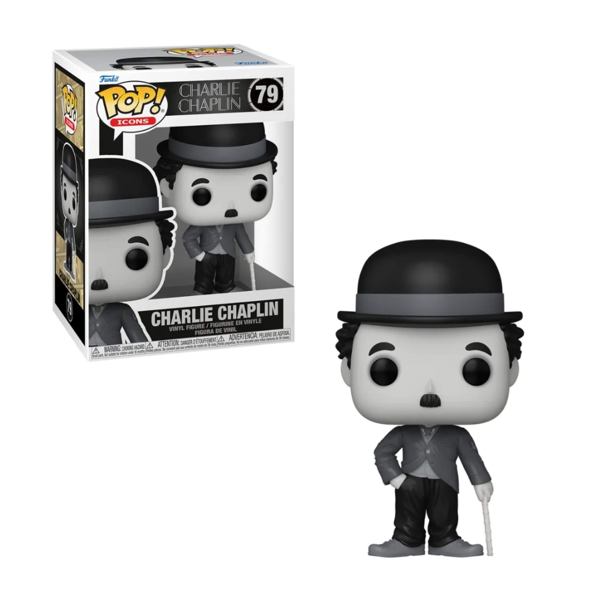 Boneco Funko Pop! Icons - Charlie Chaplin Candide - 11638