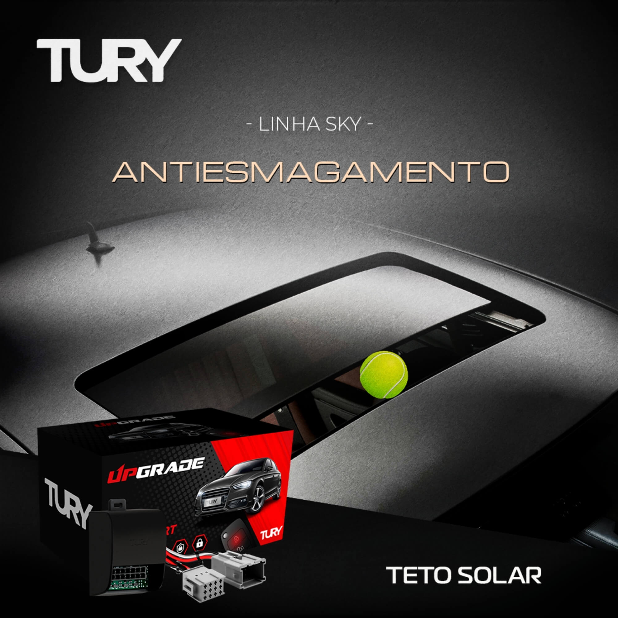 Módulo Automação de Teto Solar compatível c/ RAV4 2000/2012 Tury - SKY 1.0 AD