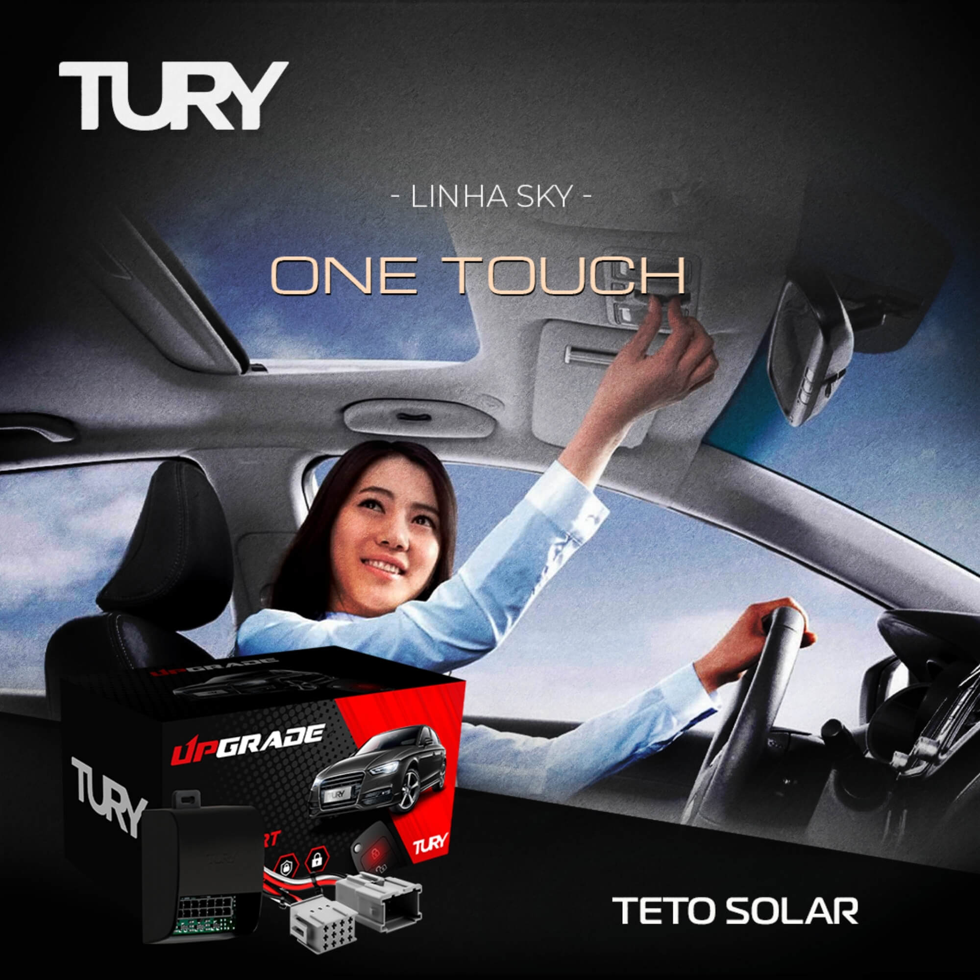 Módulo Automação de Teto Solar compatível c/ RAV4 2000/2012 Tury - SKY 1.0 AD