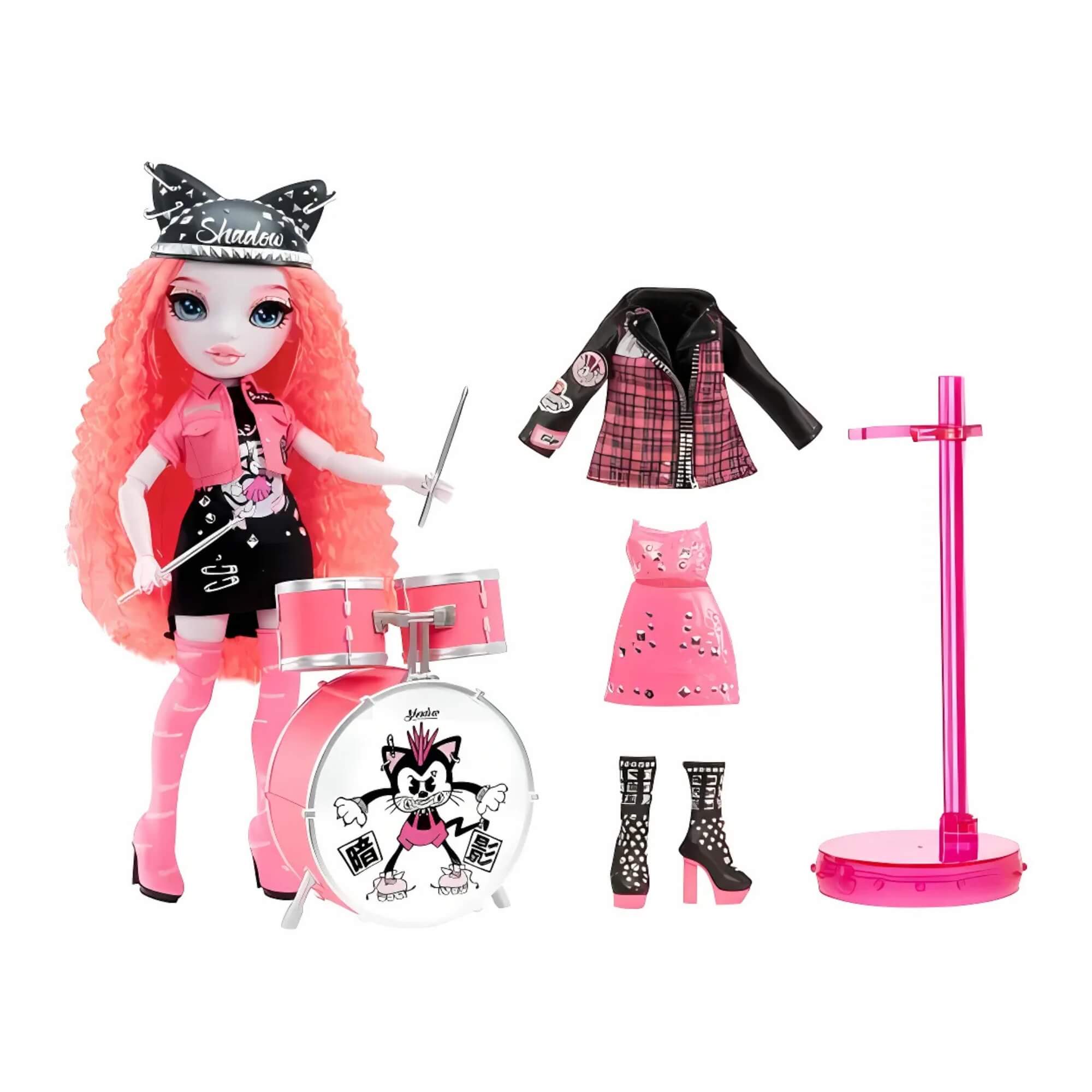 Boneca Rainbow High Vision High - Mara Pinkett Rosa Neon MGA - 4222582748