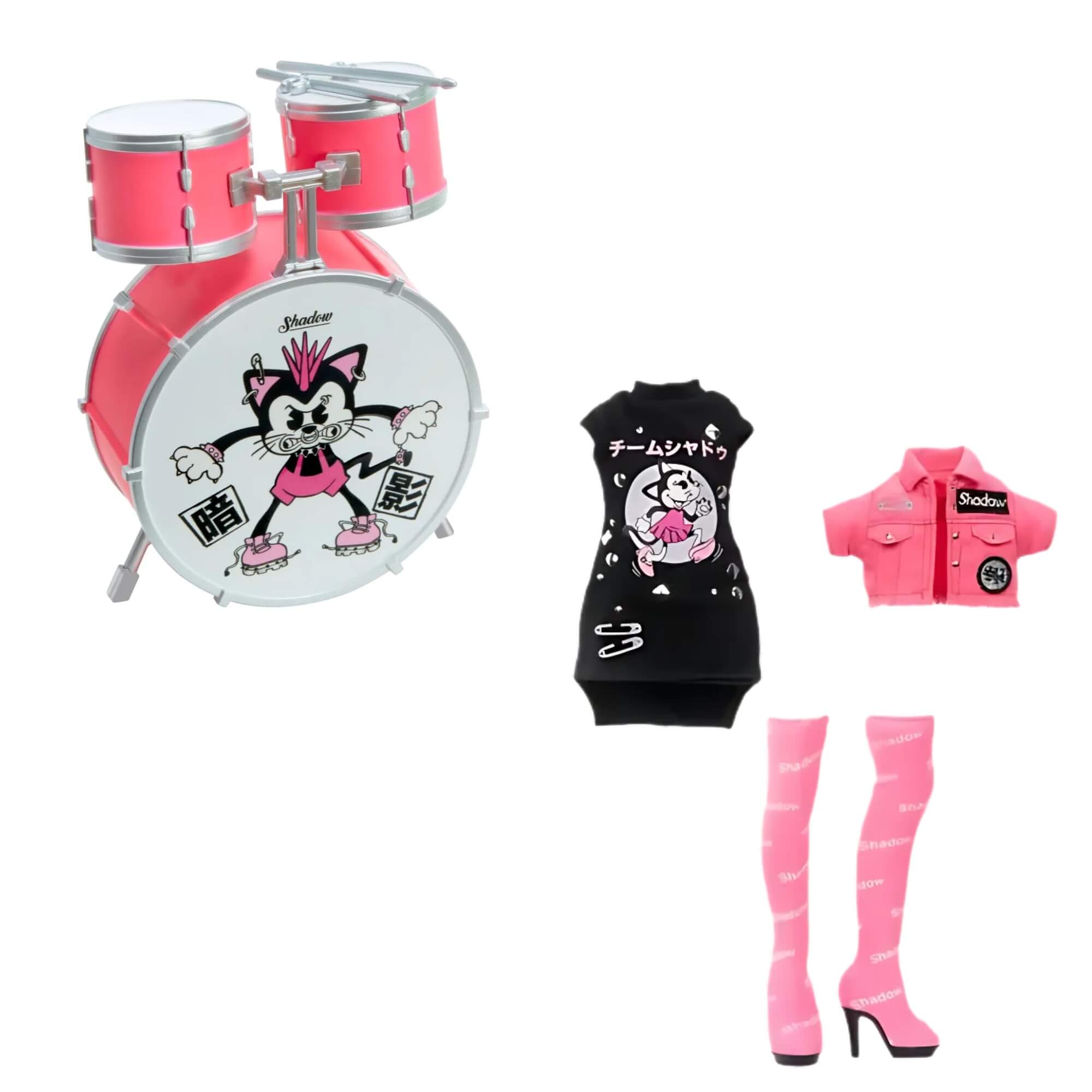 Boneca Rainbow High Vision High - Mara Pinkett Rosa Neon MGA - 4222582748